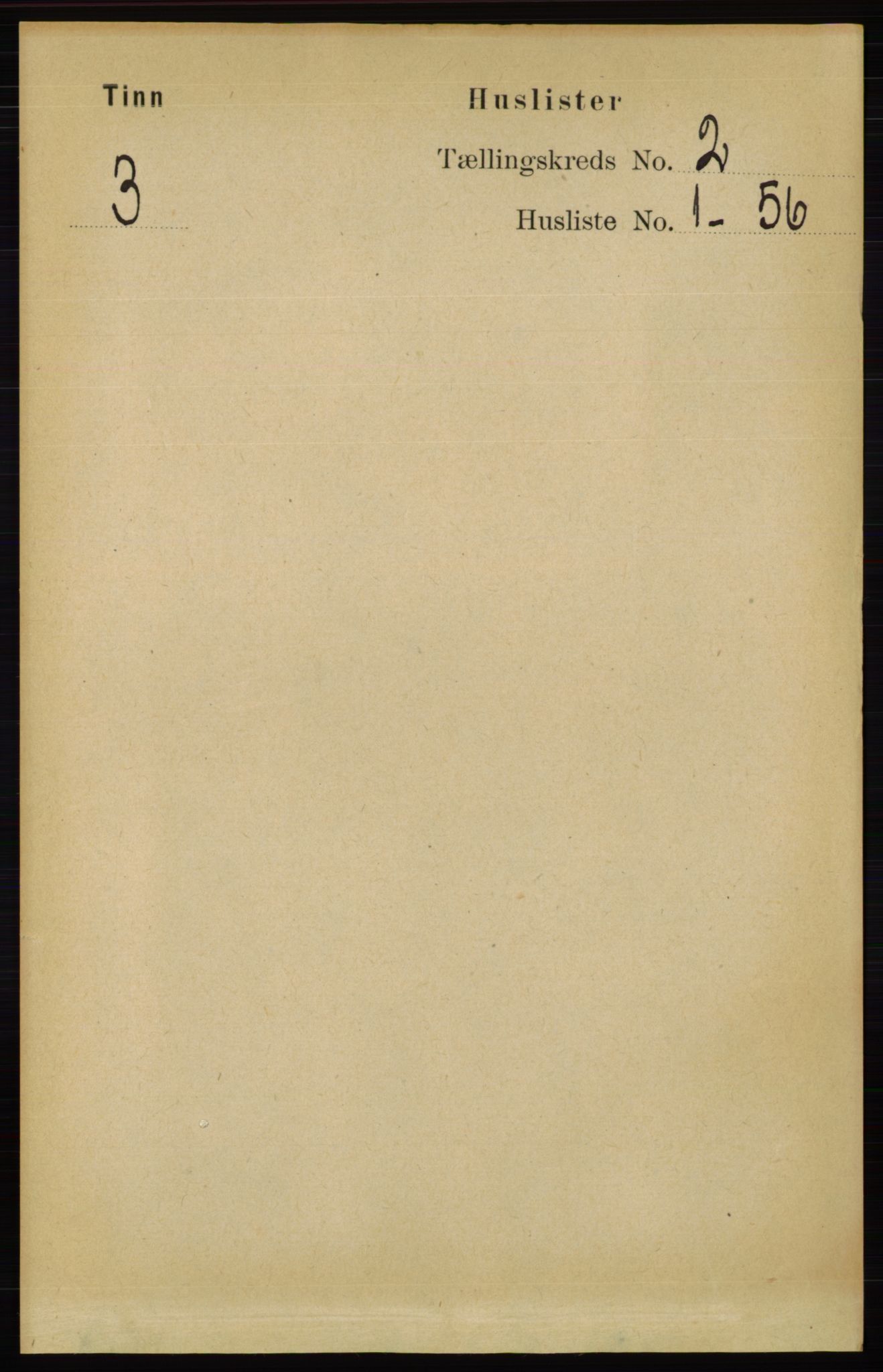 RA, 1891 census for 0826 Tinn, 1891, p. 89