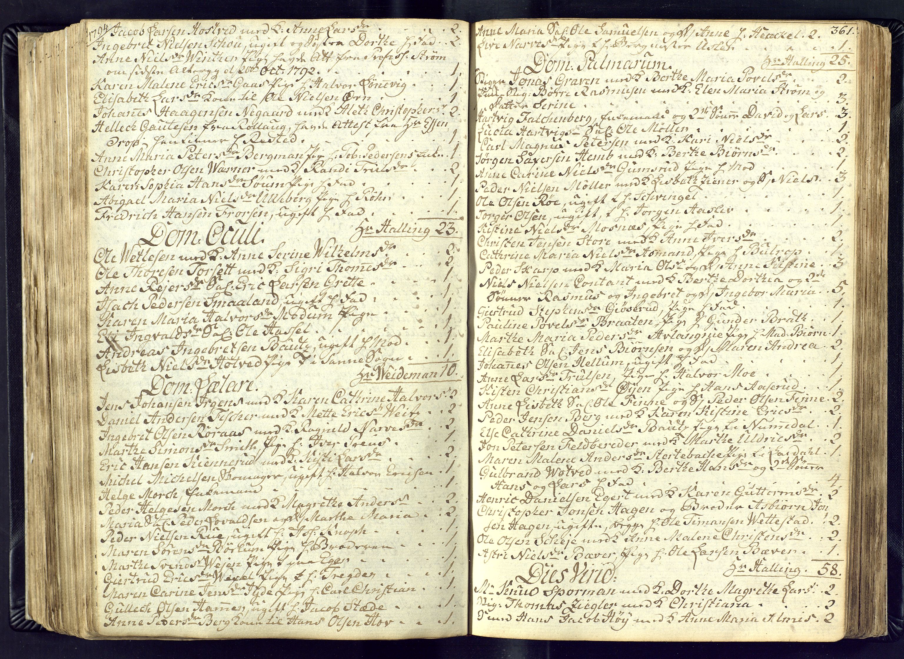 Kongsberg kirkebøker, AV/SAKO-A-22/M/Ma/L0011: Communicants register no. 11, 1788-1795, p. 361