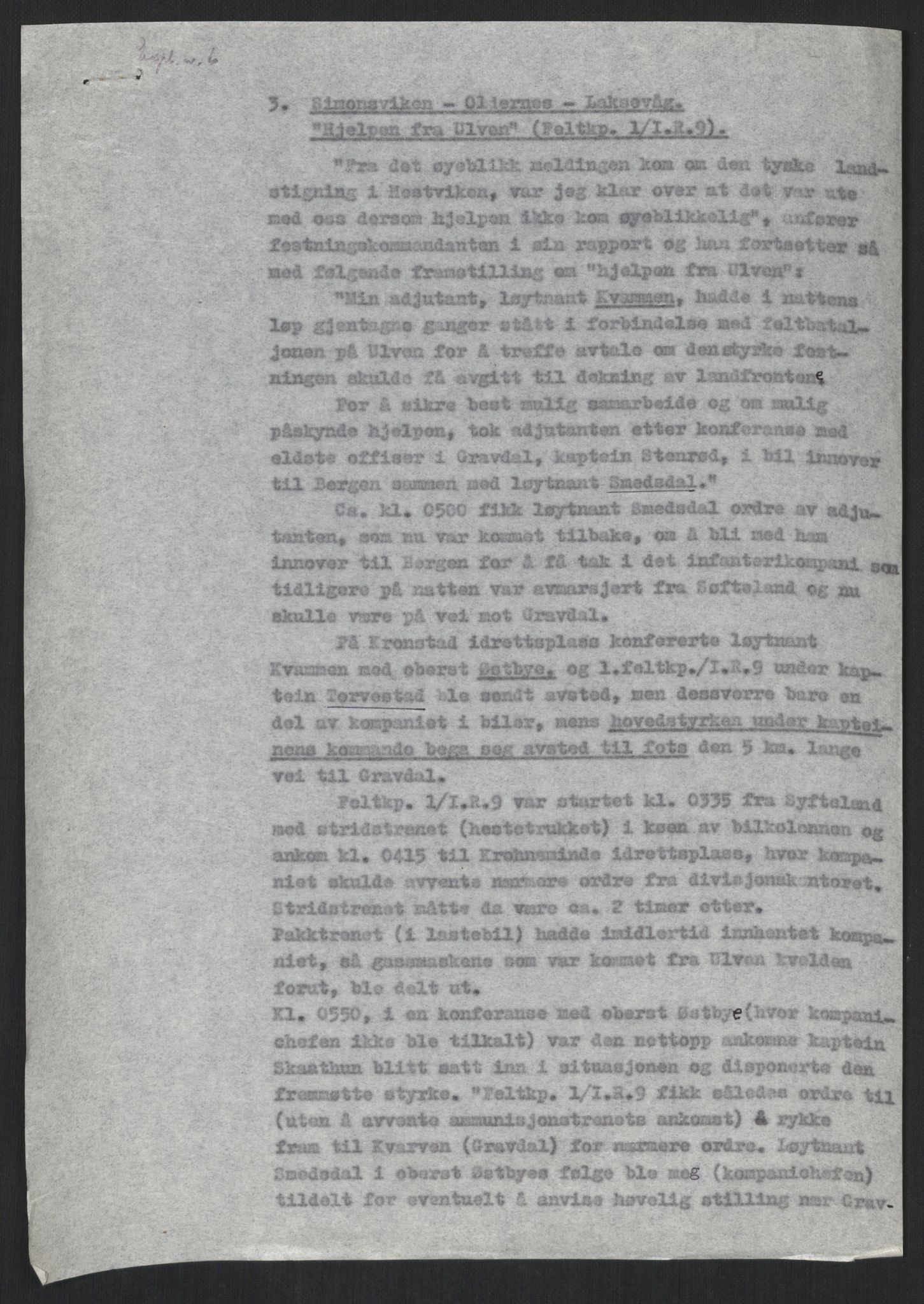 Forsvaret, Forsvarets krigshistoriske avdeling, AV/RA-RAFA-2017/Y/Yb/L0100: II-C-11-401-402  -  4. Divisjon., 1940-1962, p. 437