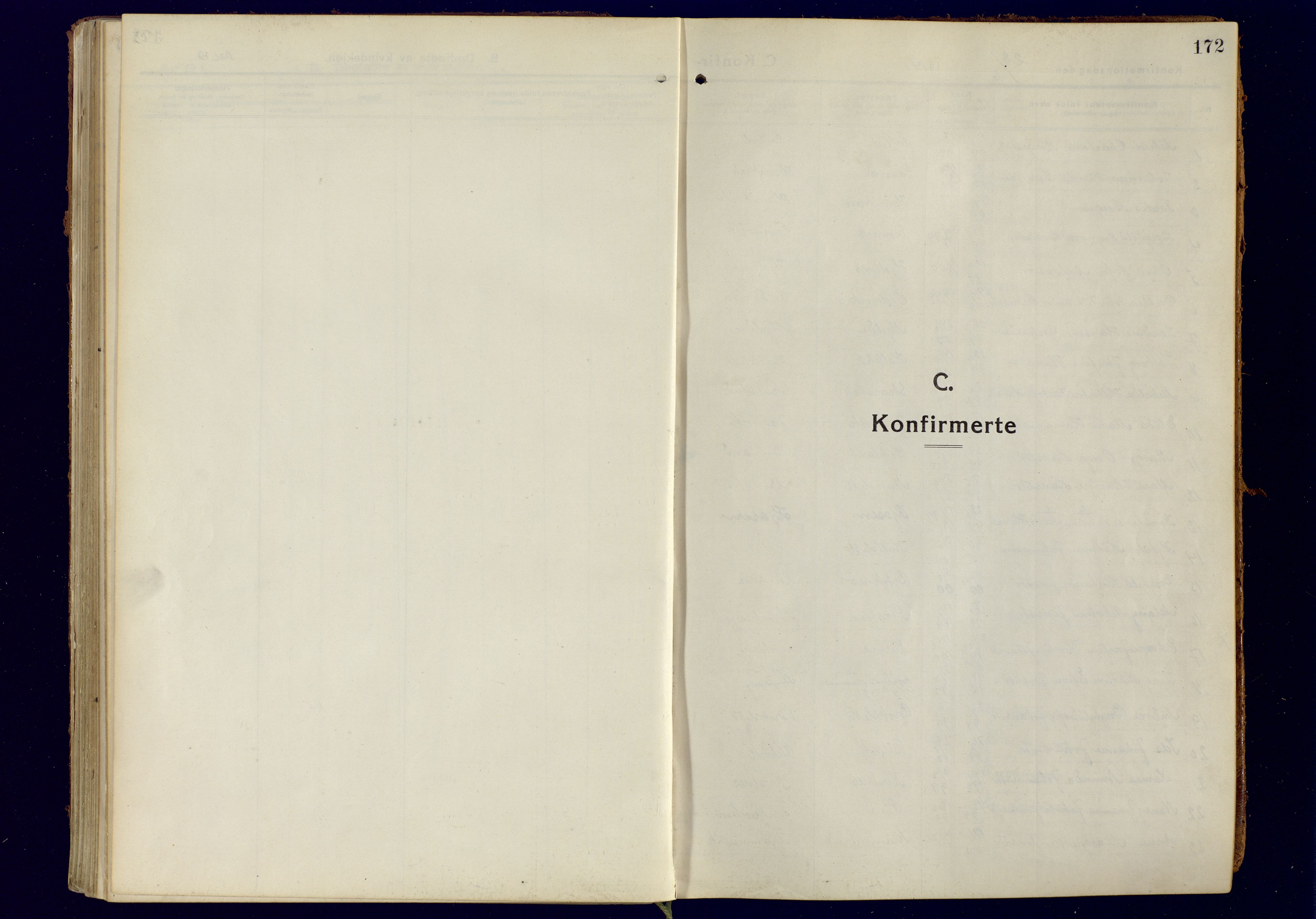 Tromsøysund sokneprestkontor, AV/SATØ-S-1304/G/Ga/L0008kirke: Parish register (official) no. 8, 1914-1922, p. 172