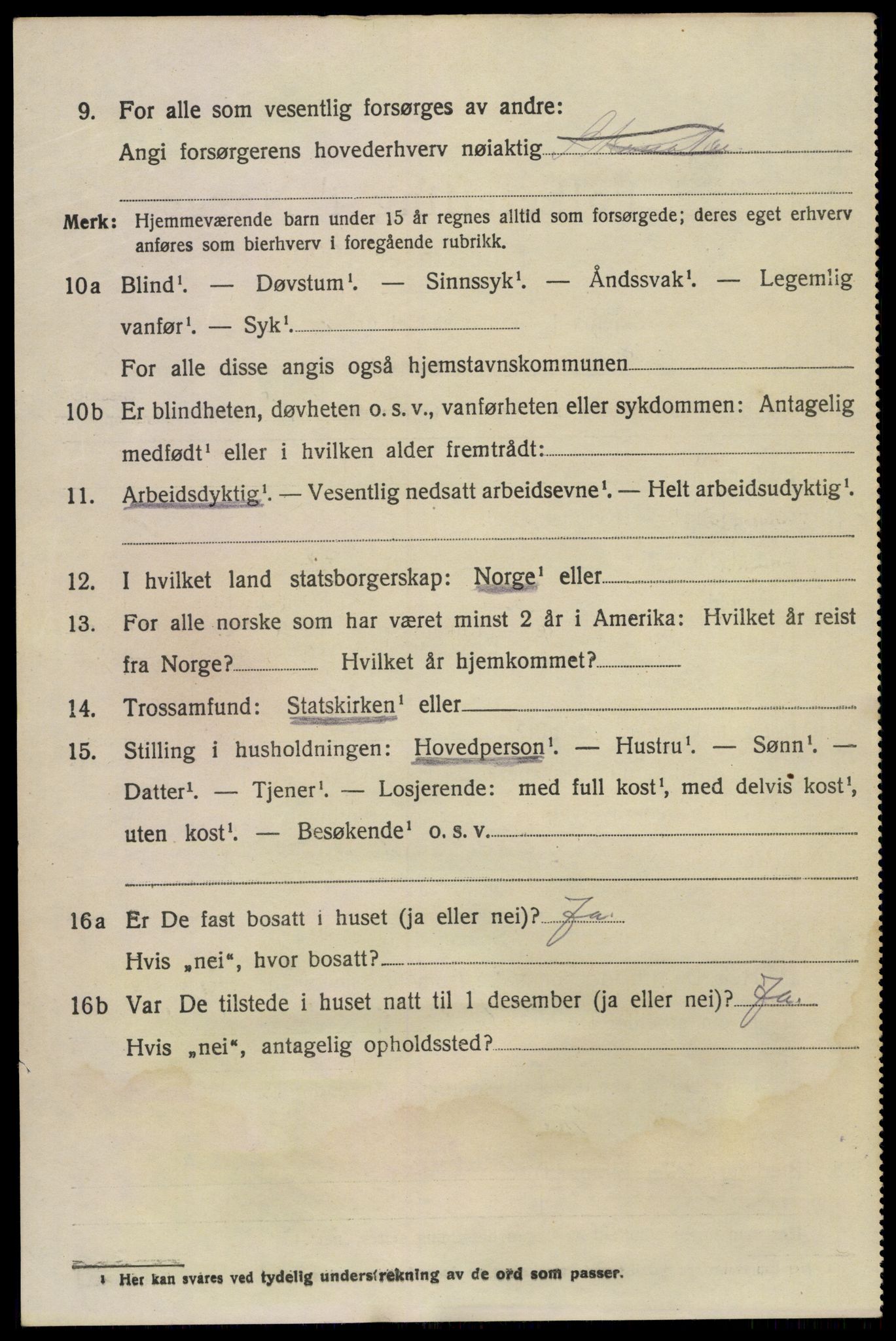 SAKO, 1920 census for Sem, 1920, p. 16306