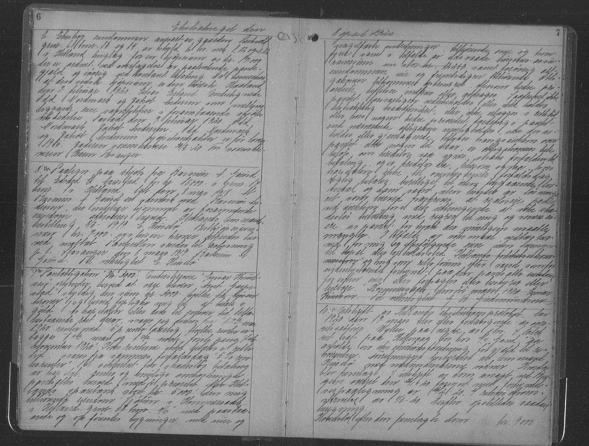 Jæren sorenskriveri, AV/SAST-A-100310/01/4/41/41BF/L0037: Mortgage book no. 34a, 1920-1920, p. 6-7