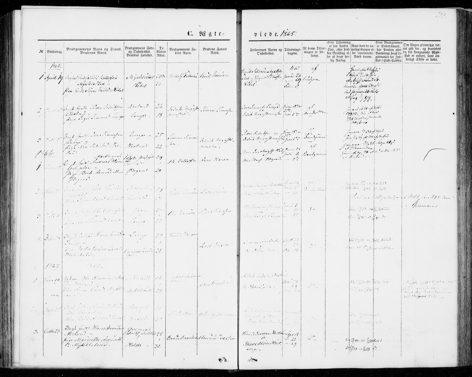 Ministerialprotokoller, klokkerbøker og fødselsregistre - Møre og Romsdal, AV/SAT-A-1454/554/L0643: Parish register (official) no. 554A01, 1846-1879, p. 204