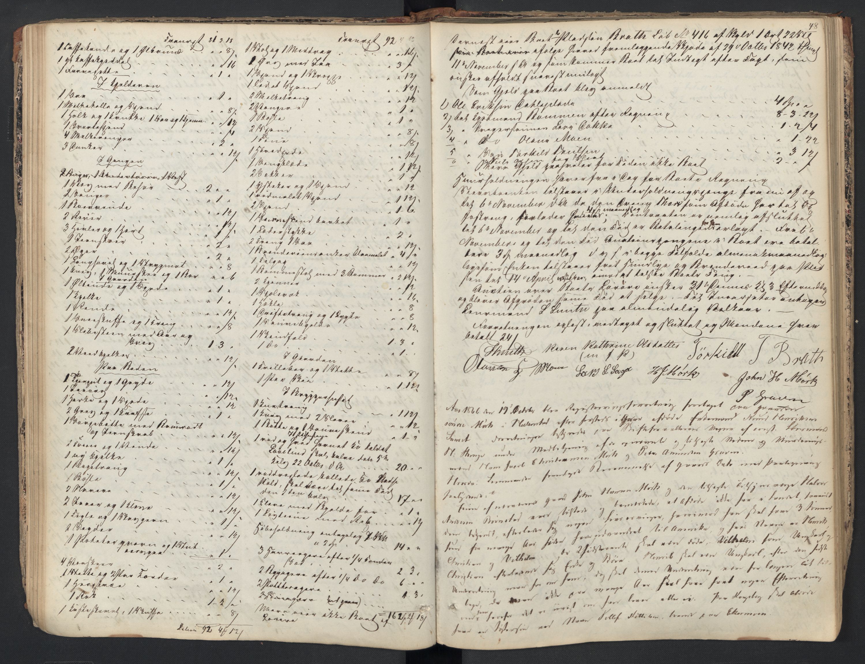 Øvre Sandsvær lensmannskontor, AV/SAKO-A-514/H/Hb/L0001: Registreringsprotokoll, 1858-1887, p. 48