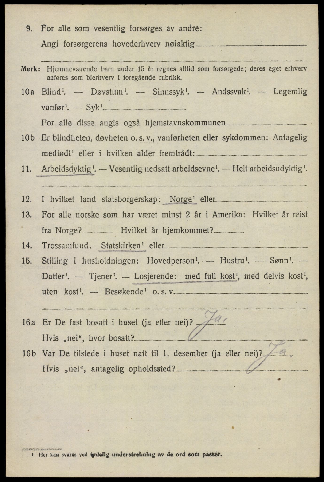 SAO, 1920 census for Glemmen, 1920, p. 23566