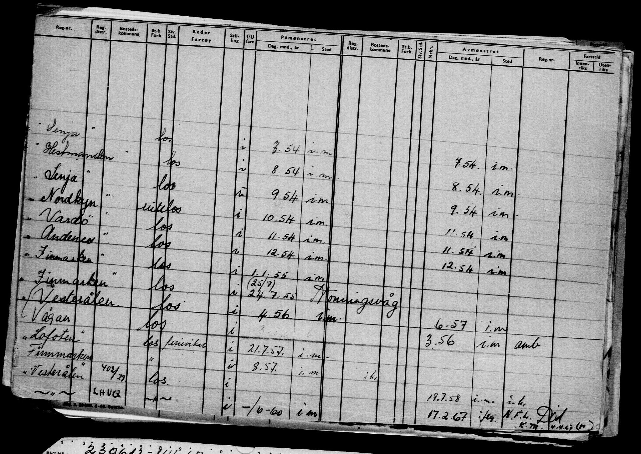 Direktoratet for sjømenn, RA/S-3545/G/Gb/L0105: Hovedkort, 1912, p. 393