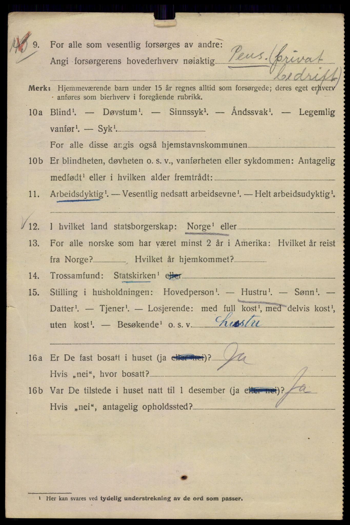 SAO, 1920 census for Kristiania, 1920, p. 282302