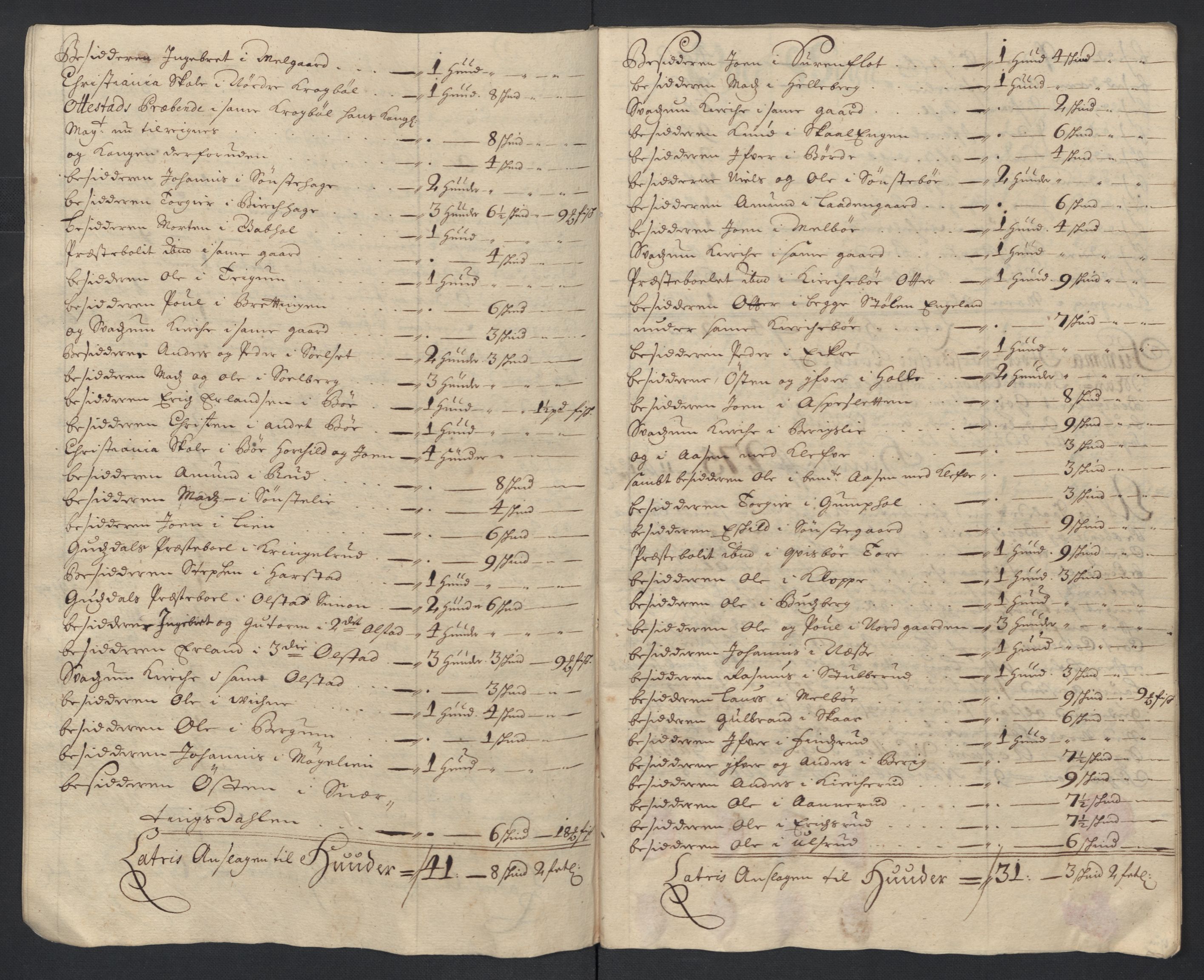 Rentekammeret inntil 1814, Reviderte regnskaper, Fogderegnskap, AV/RA-EA-4092/R17/L1178: Fogderegnskap Gudbrandsdal, 1705-1707, p. 210