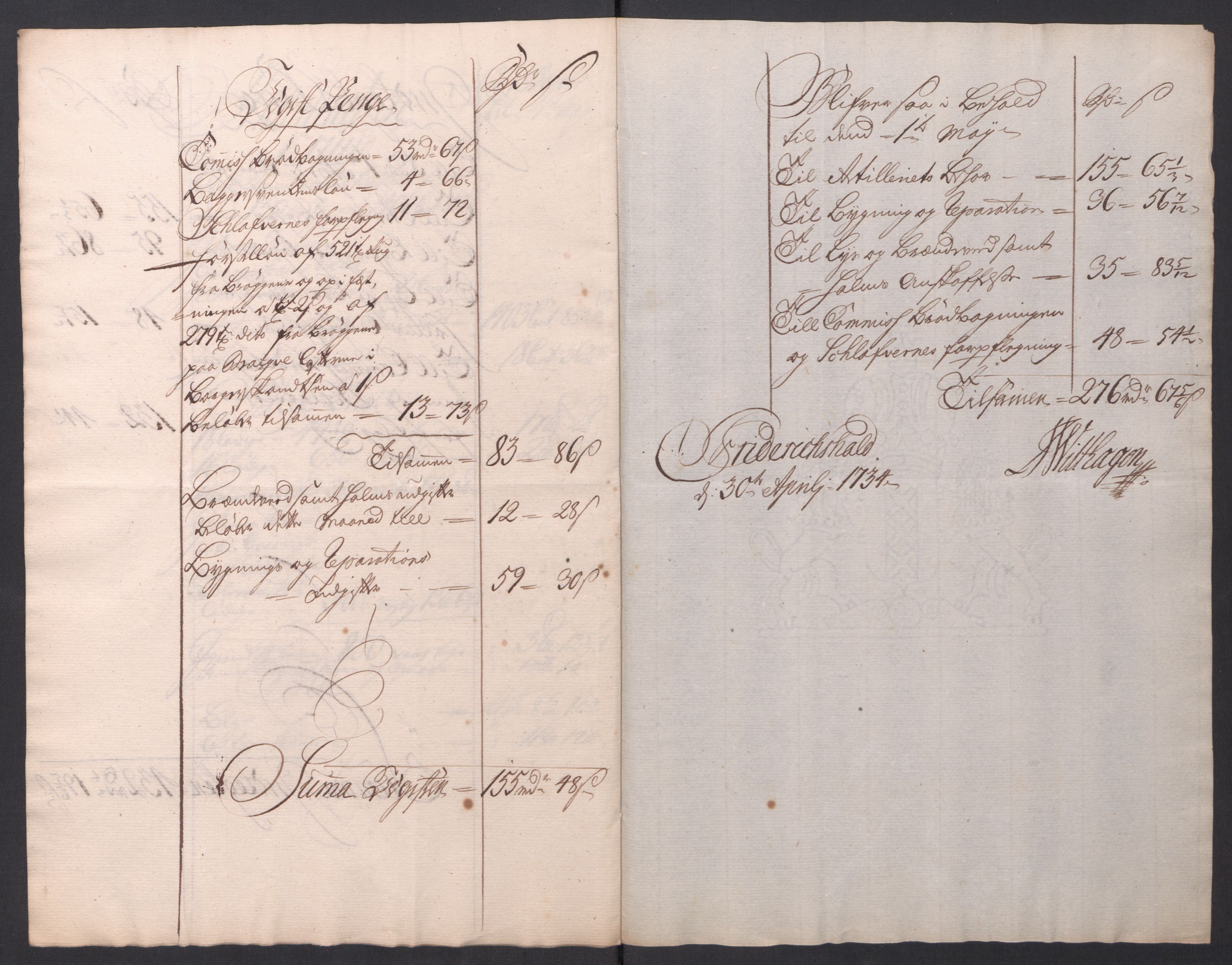 Kommanderende general (KG I) med Det norske krigsdirektorium, AV/RA-EA-5419/D/L0154: Fredriksten festning: Brev, inventarfortegnelser og regnskapsekstrakter, 1730-1739, p. 236