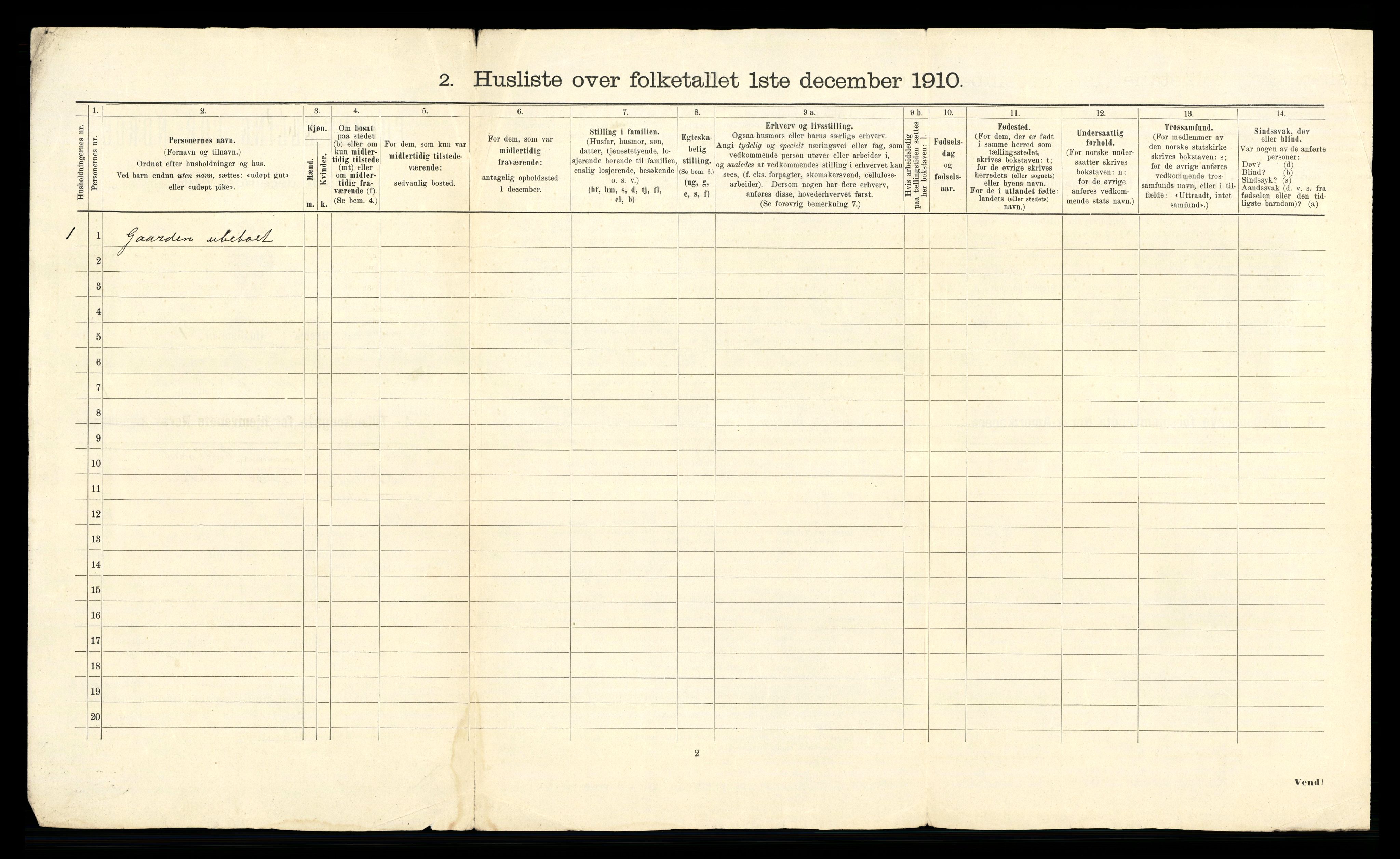 RA, 1910 census for Stryn, 1910, p. 48