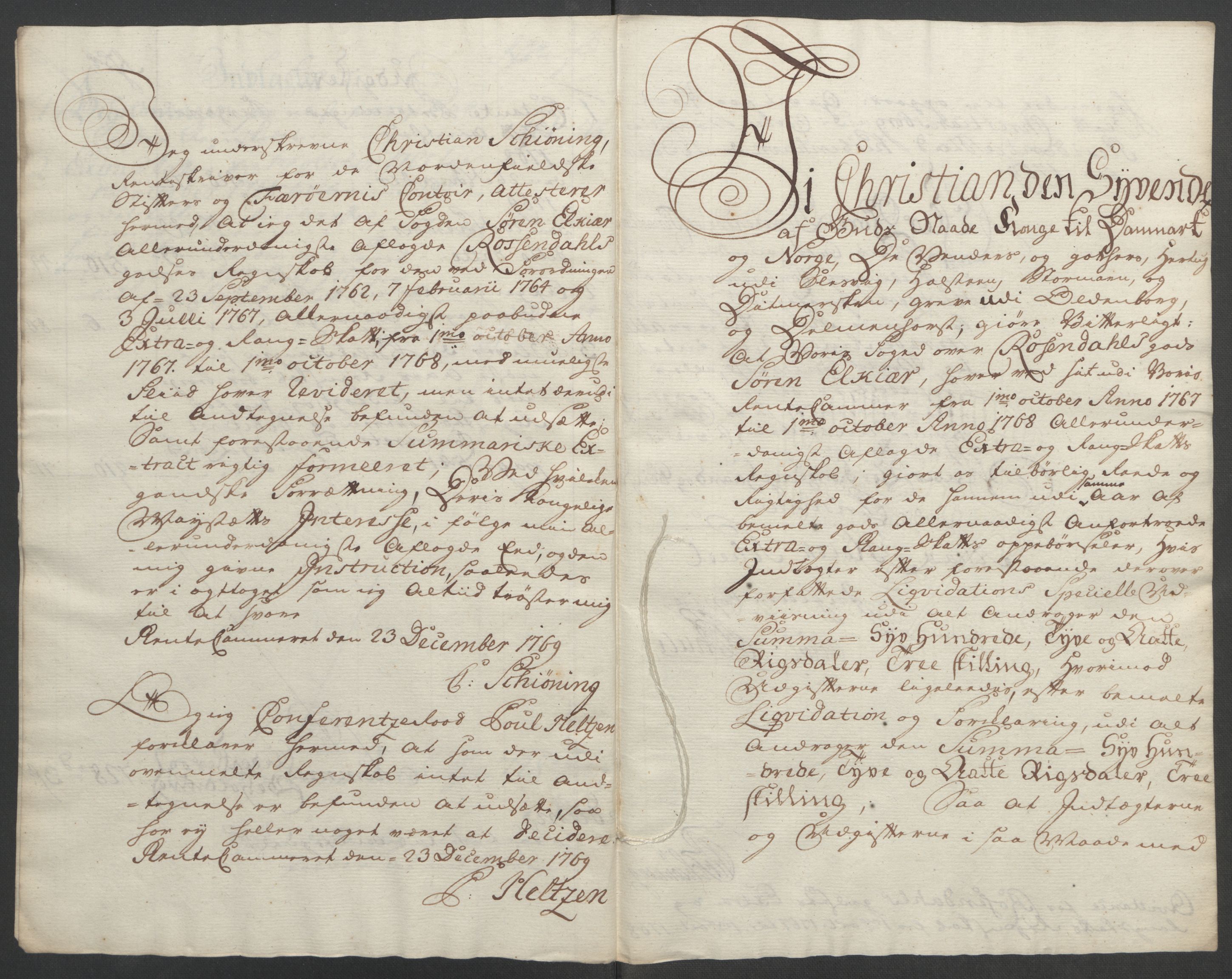 Rentekammeret inntil 1814, Reviderte regnskaper, Fogderegnskap, AV/RA-EA-4092/R49/L3157: Ekstraskatten Rosendal Baroni, 1762-1772, p. 210