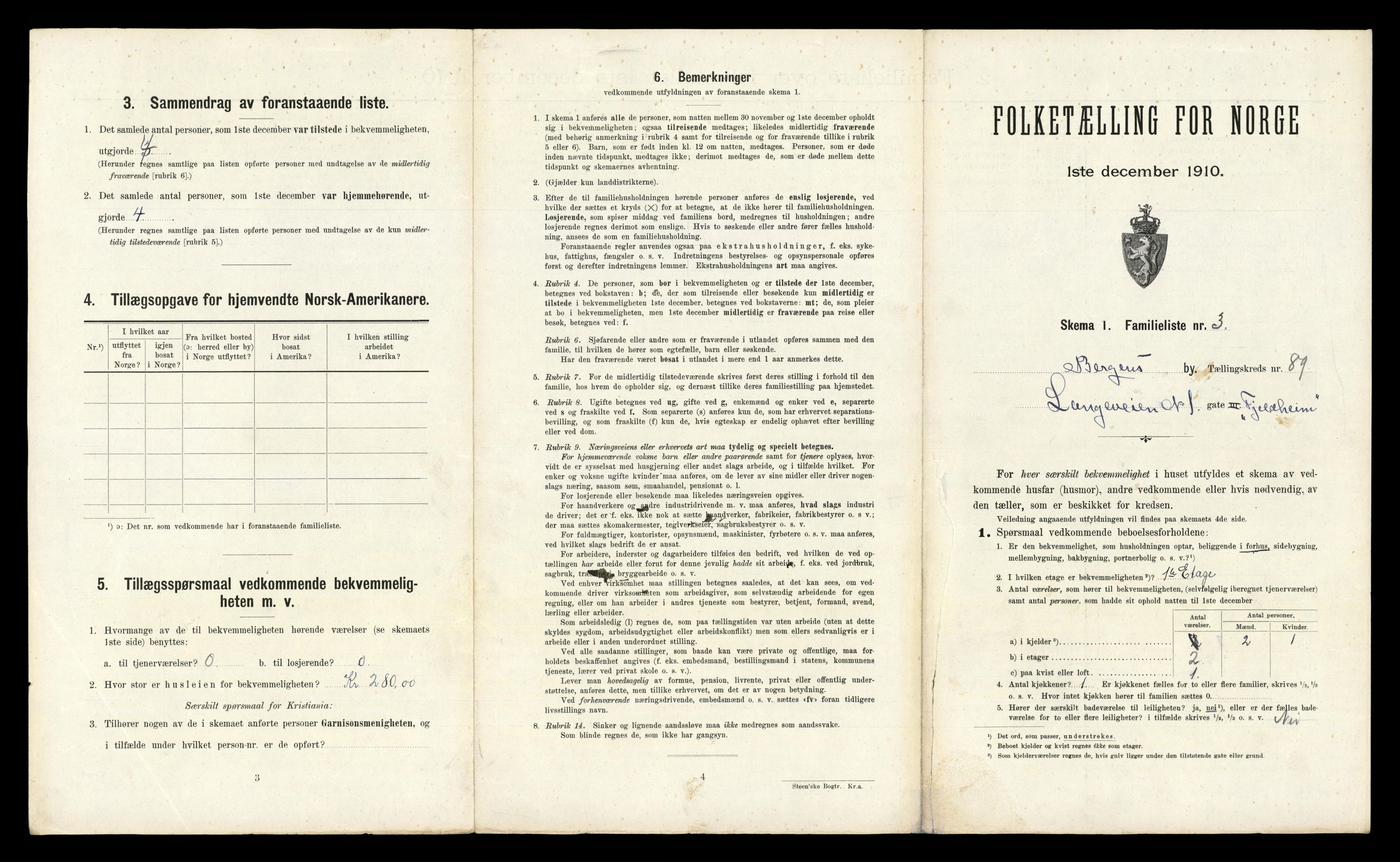 RA, 1910 census for Bergen, 1910, p. 31209