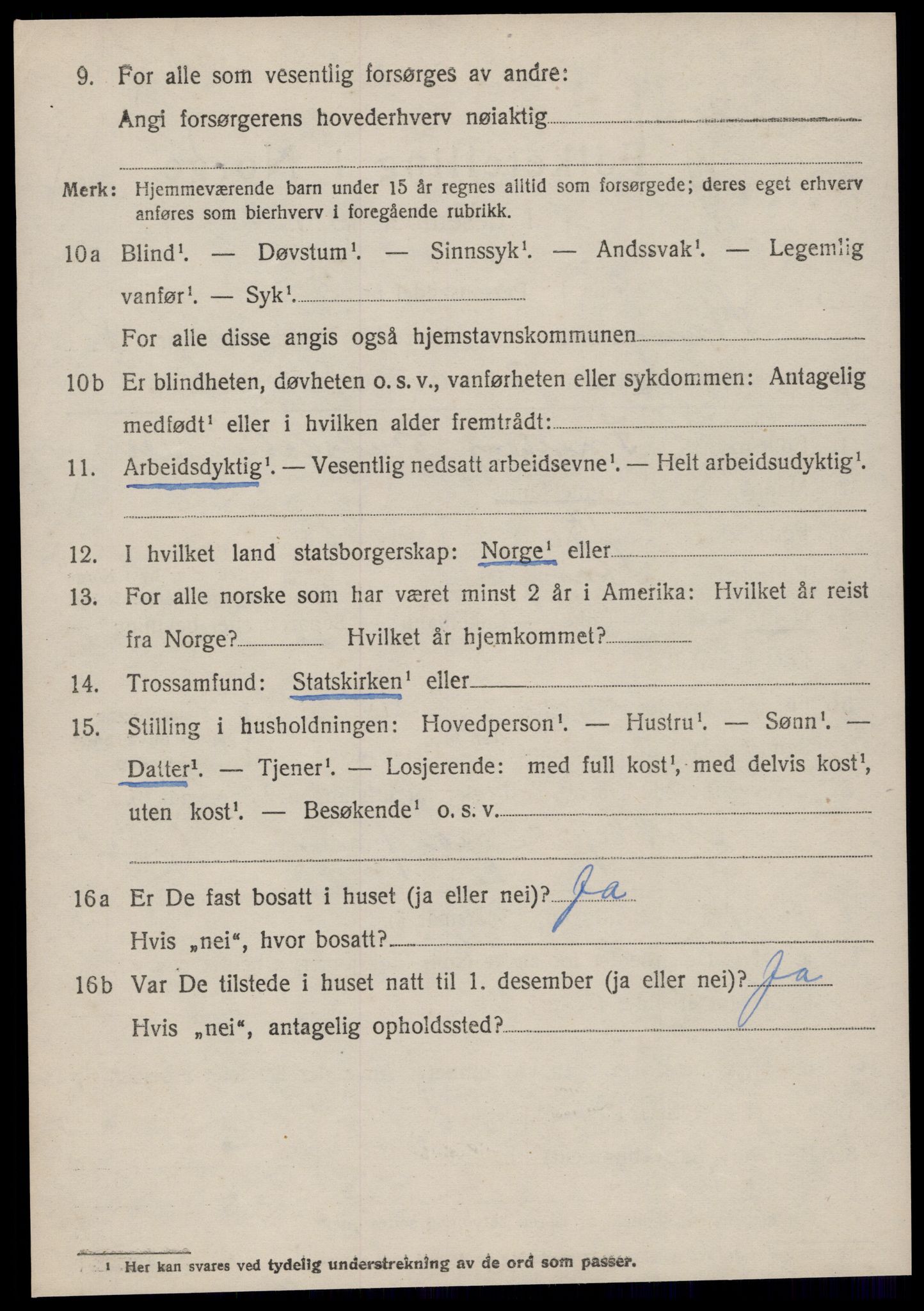 SAT, 1920 census for Stangvik, 1920, p. 4797