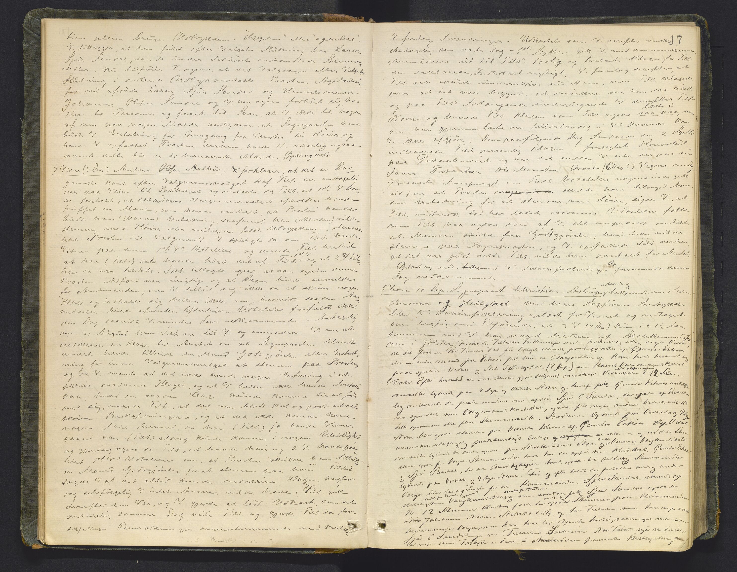 Sunnfjord tingrett, AV/SAB-A-3201/1/F/Fb/Fba/L0053: Ekstrarettsprotokoll, 1888-1897, p. 16b-17a