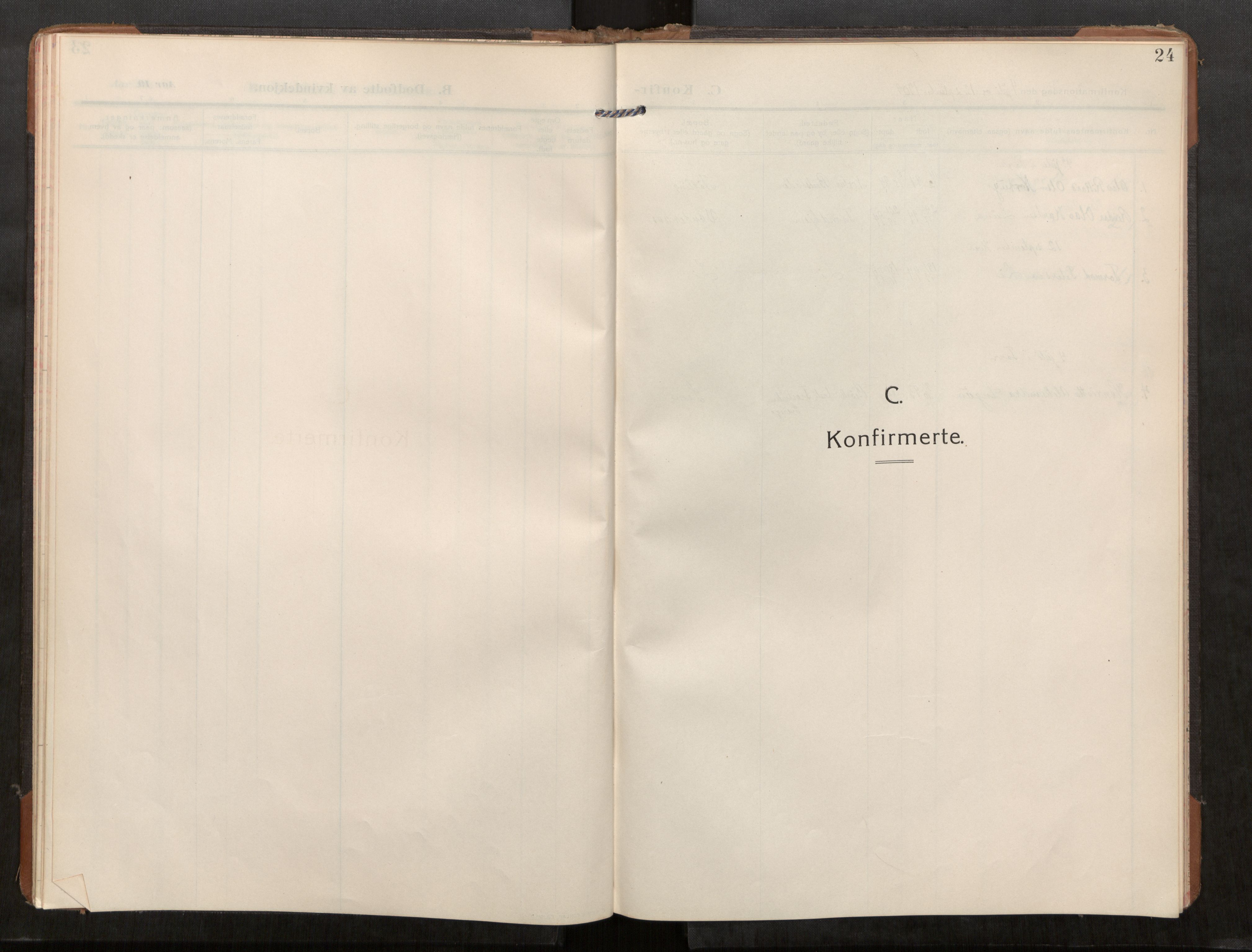 Stod sokneprestkontor, SAT/A-1164/1/I/I1/I1a/L0003: Parish register (official) no. 3, 1909-1934, p. 24