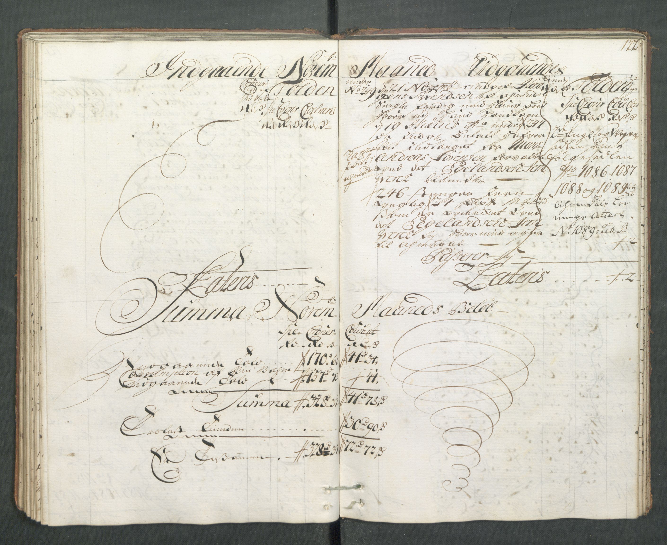 Generaltollkammeret, tollregnskaper, RA/EA-5490/R14/L0013/0001: Tollregnskaper Øster-Risør / Hovedtollbok, 1733, p. 121b-122a