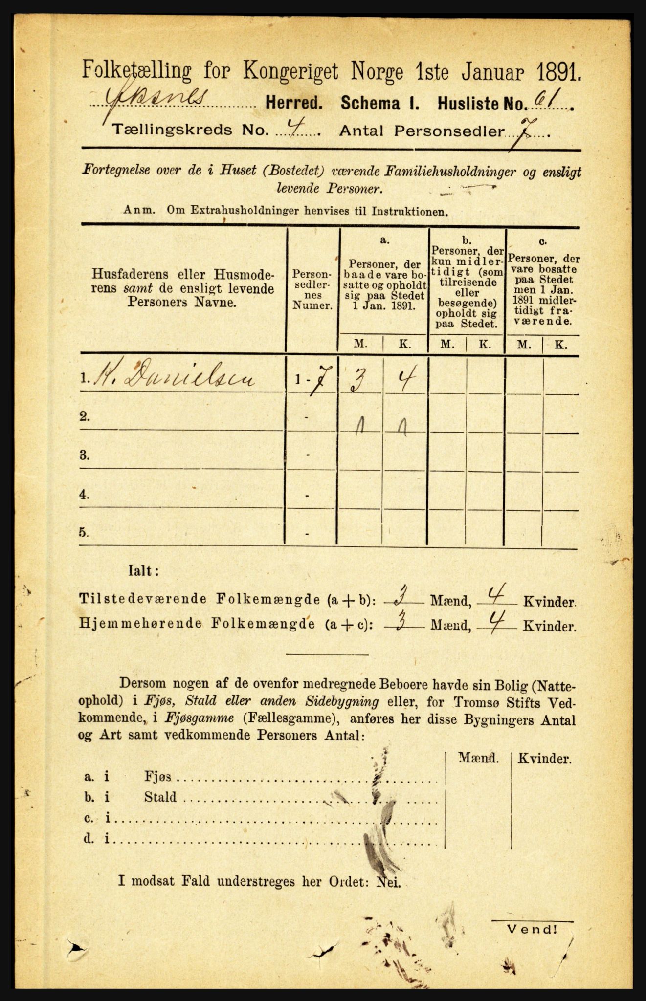 RA, 1891 census for 1868 Øksnes, 1891, p. 1690