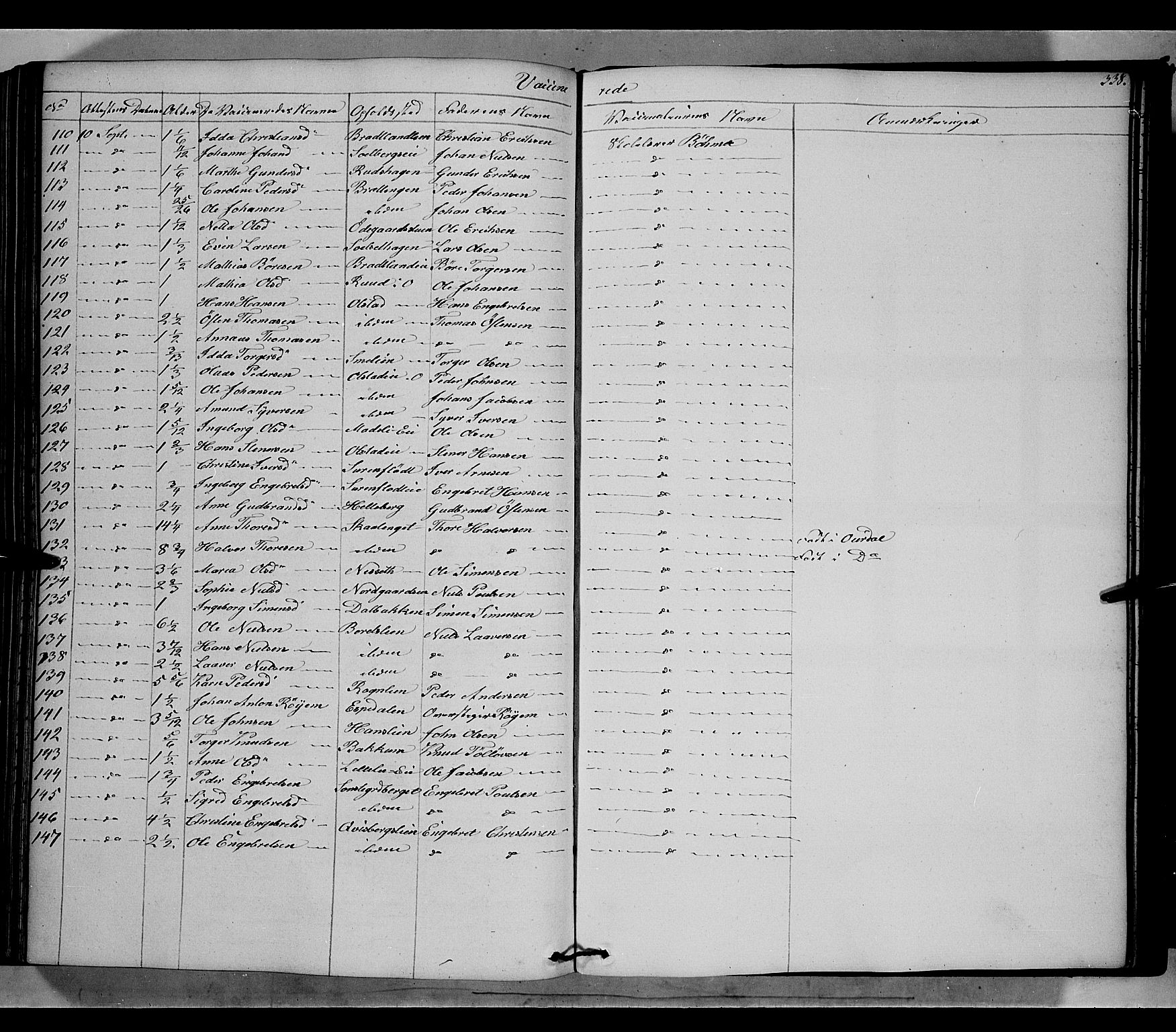 Gausdal prestekontor, SAH/PREST-090/H/Ha/Haa/L0007: Parish register (official) no. 7, 1840-1850, p. 338