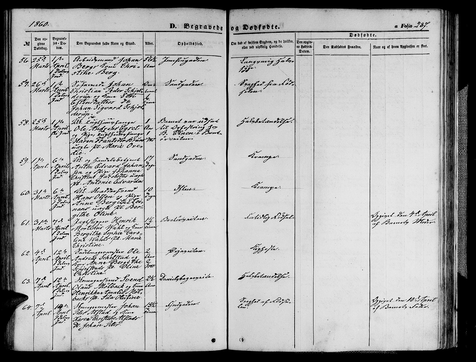 Ministerialprotokoller, klokkerbøker og fødselsregistre - Sør-Trøndelag, AV/SAT-A-1456/602/L0139: Parish register (copy) no. 602C07, 1859-1864, p. 287