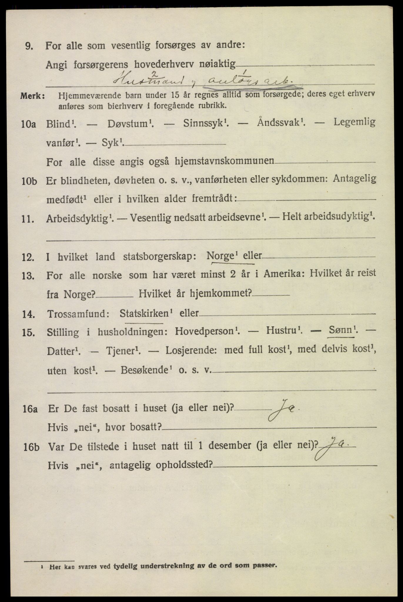 SAH, 1920 census for Sel, 1920, p. 3109