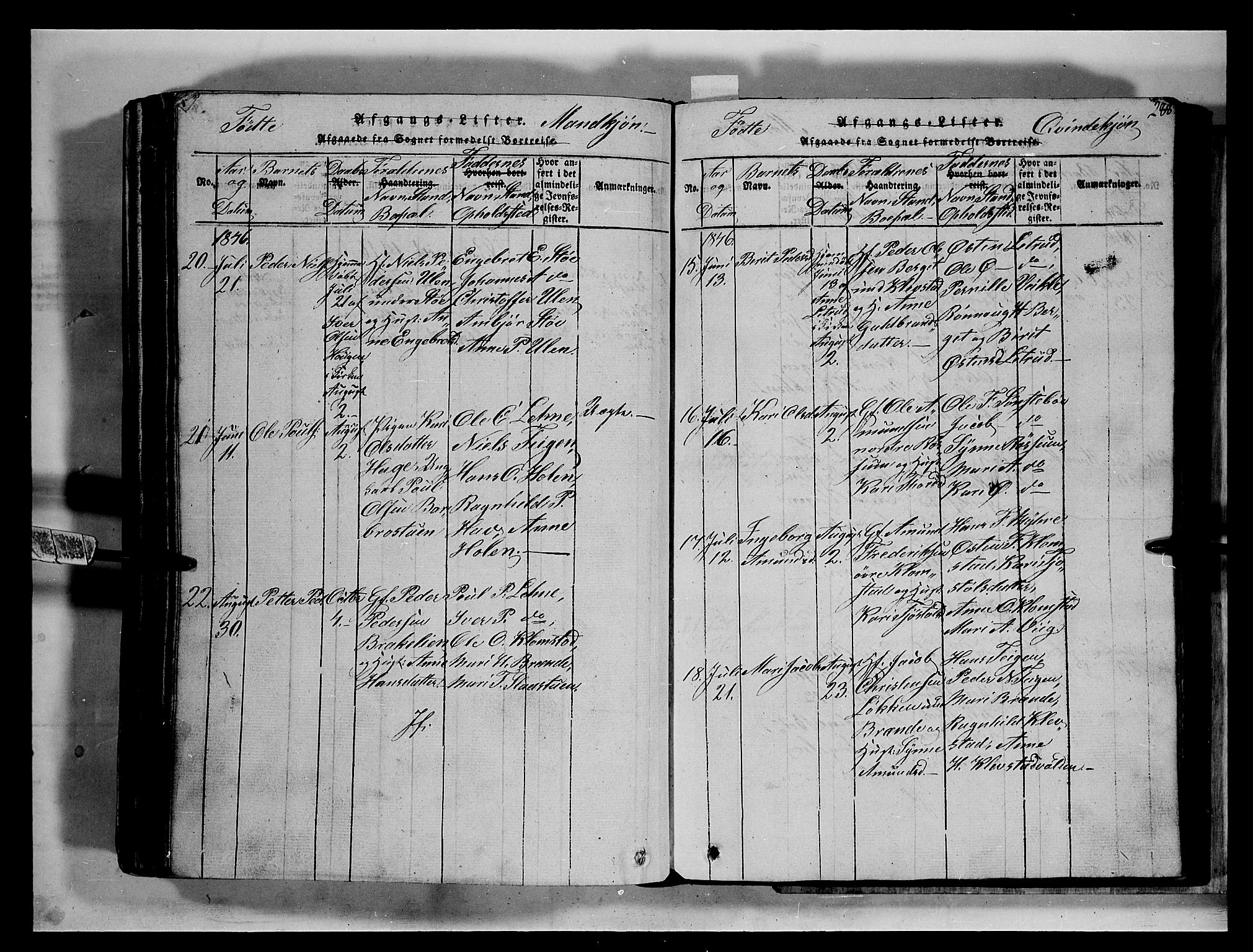 Fron prestekontor, SAH/PREST-078/H/Ha/Hab/L0002: Parish register (copy) no. 2, 1816-1850, p. 288