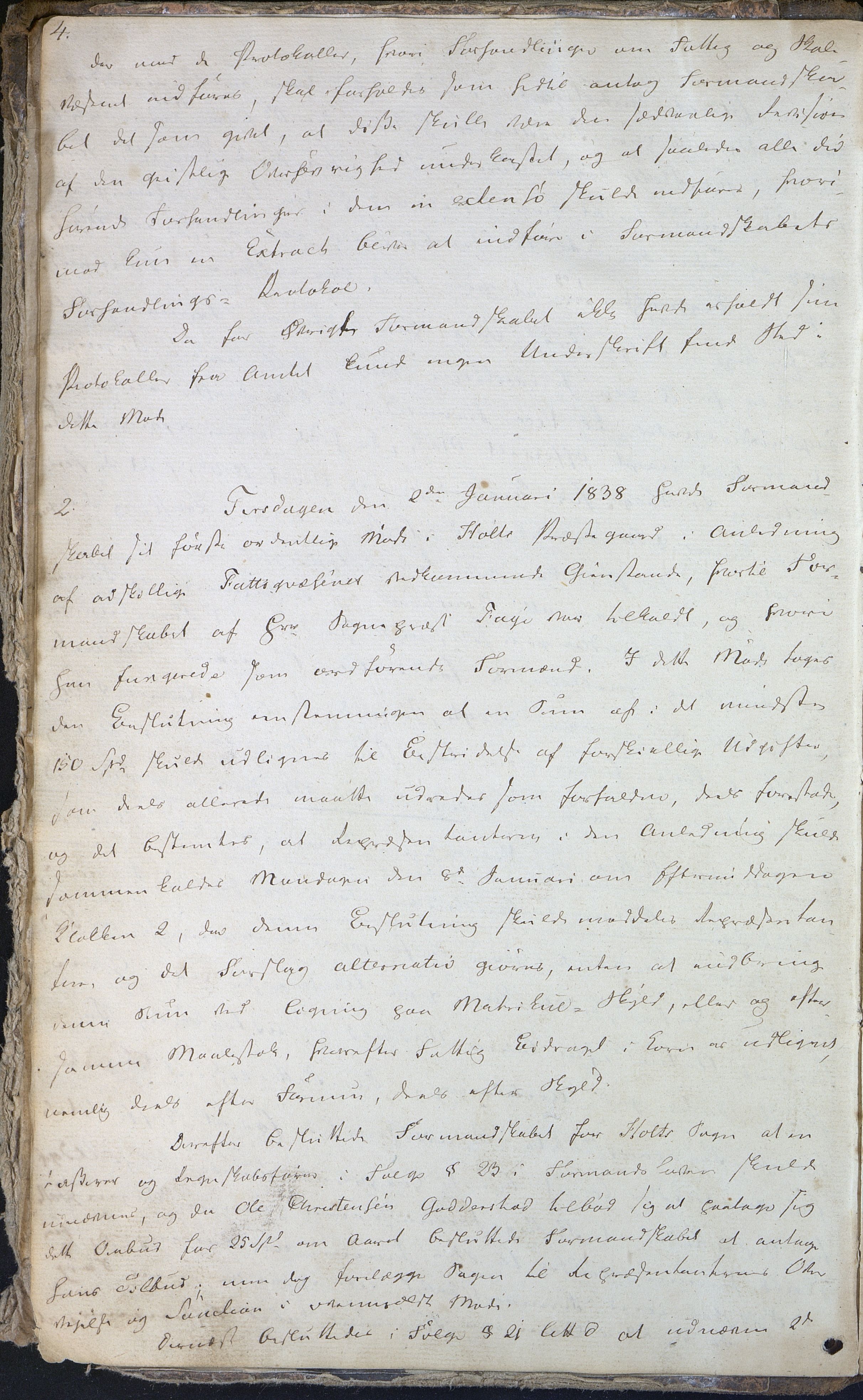 Holt kommune, AAMA/KA0914a-PK/01/L0001: Forhandlingsprotokoll, 1838-1861, p. 4