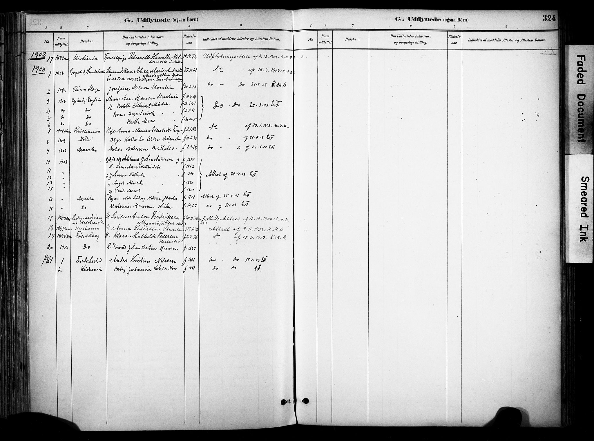 Stokke kirkebøker, AV/SAKO-A-320/F/Fa/L0010: Parish register (official) no. I 10, 1884-1903, p. 324