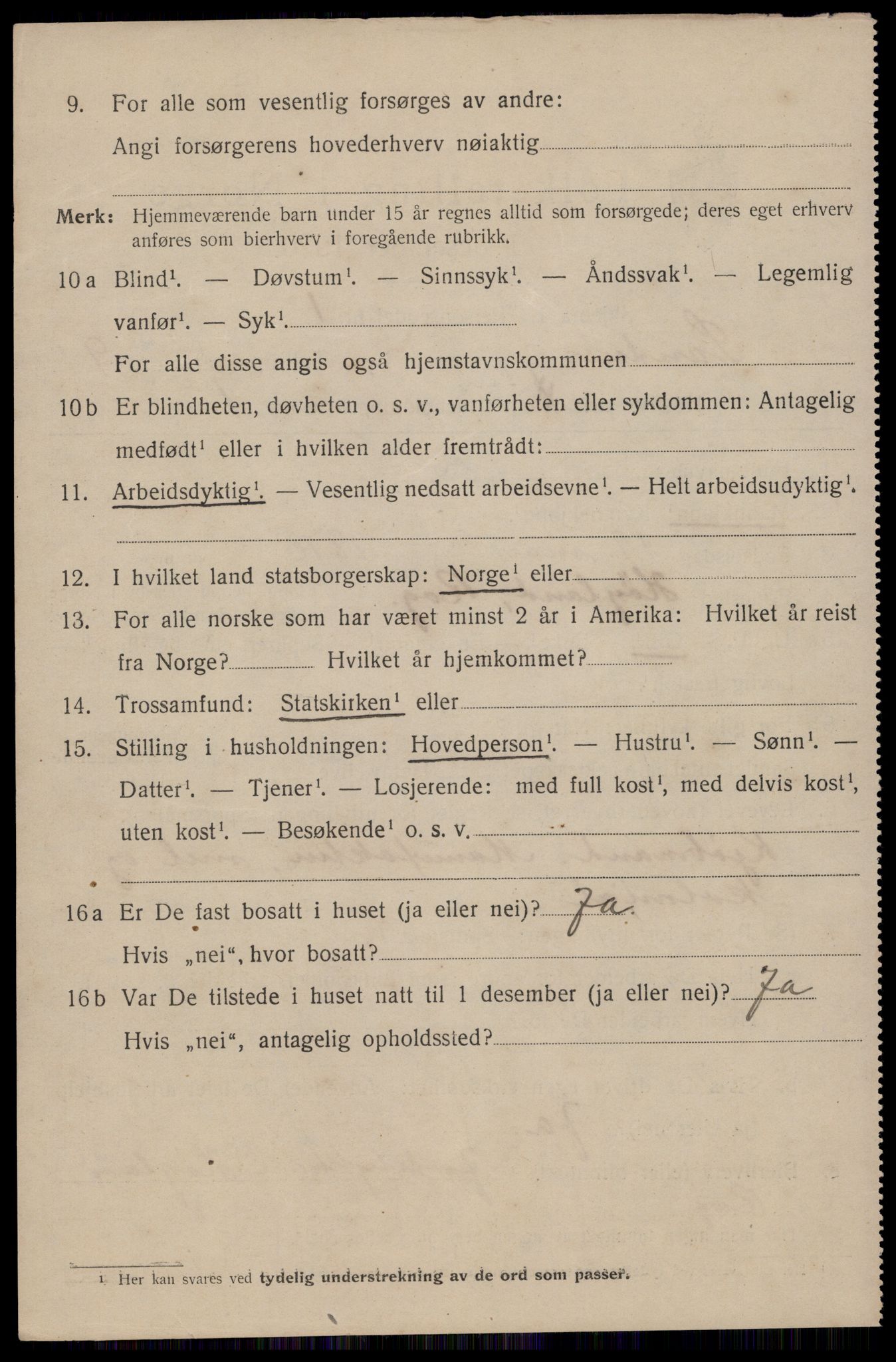 SAST, 1920 census for Sandnes, 1920, p. 6183