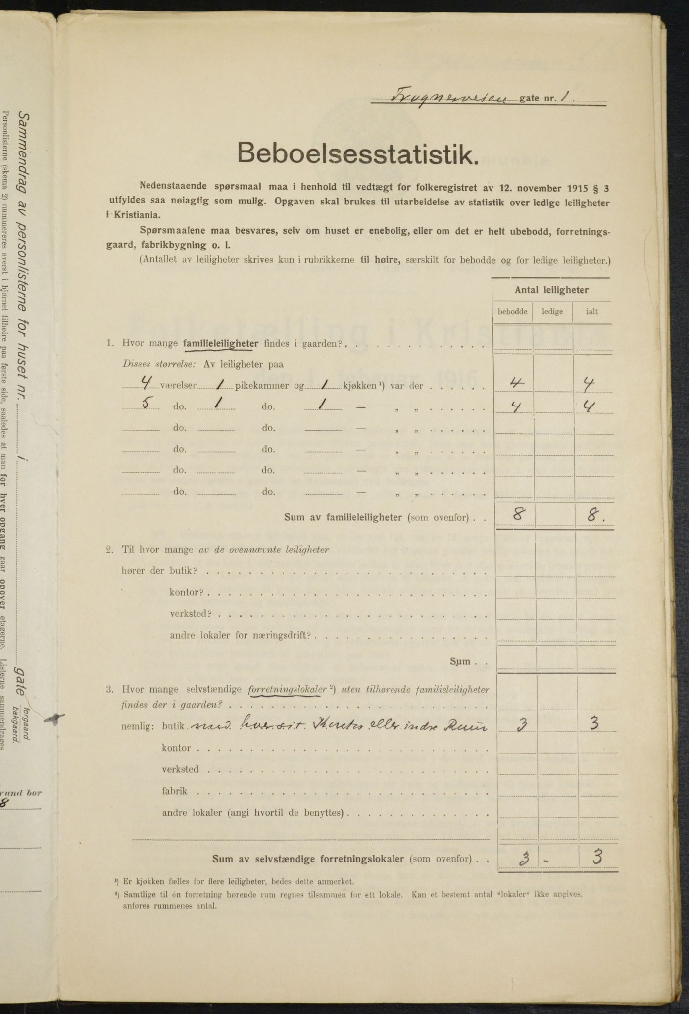 OBA, Municipal Census 1916 for Kristiania, 1916, p. 27649