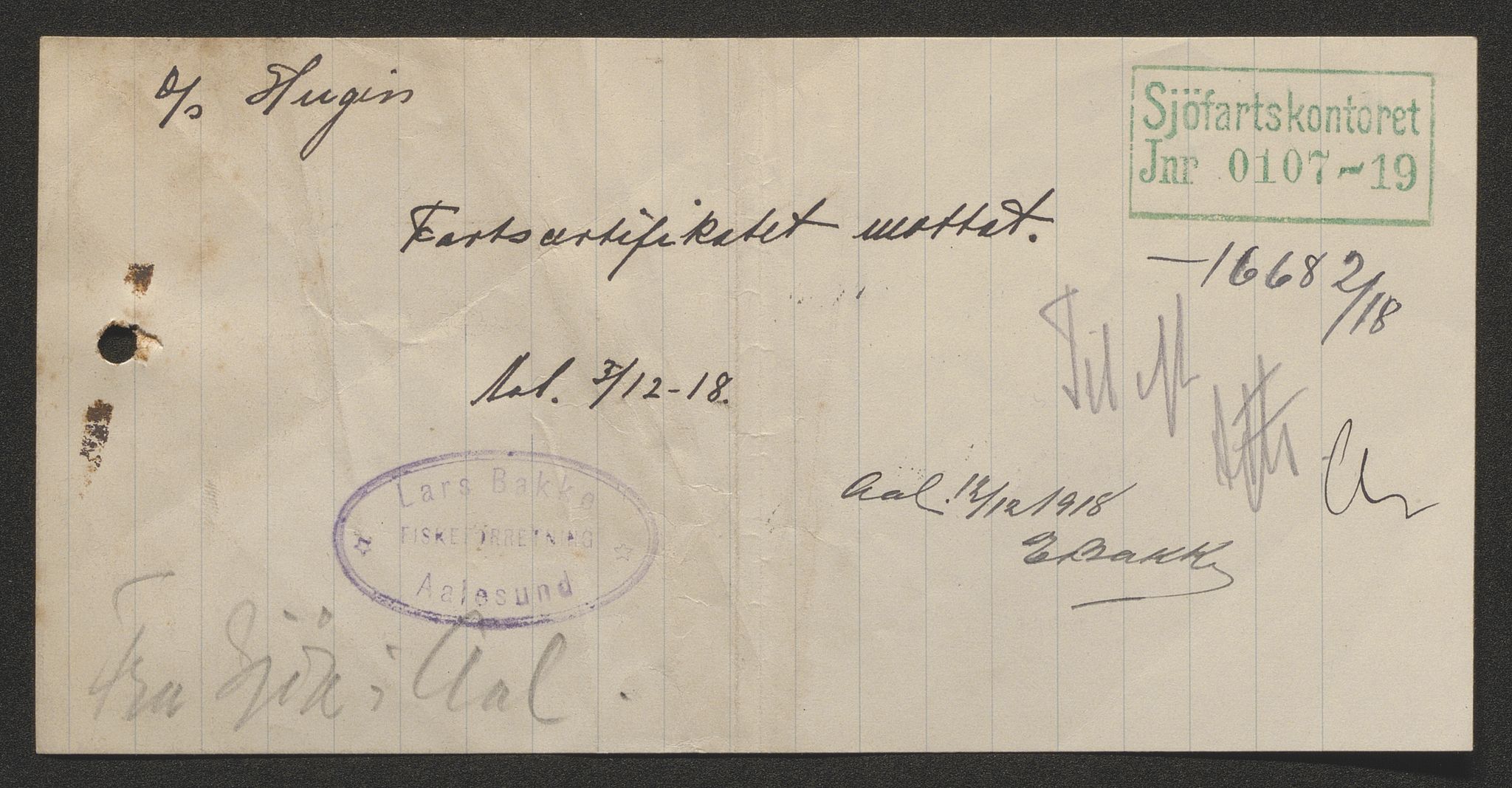 Sjøfartsdirektoratet med forløpere, skipsmapper slettede skip, AV/RA-S-4998/F/Fa/L0519: --, 1850-1922, p. 401