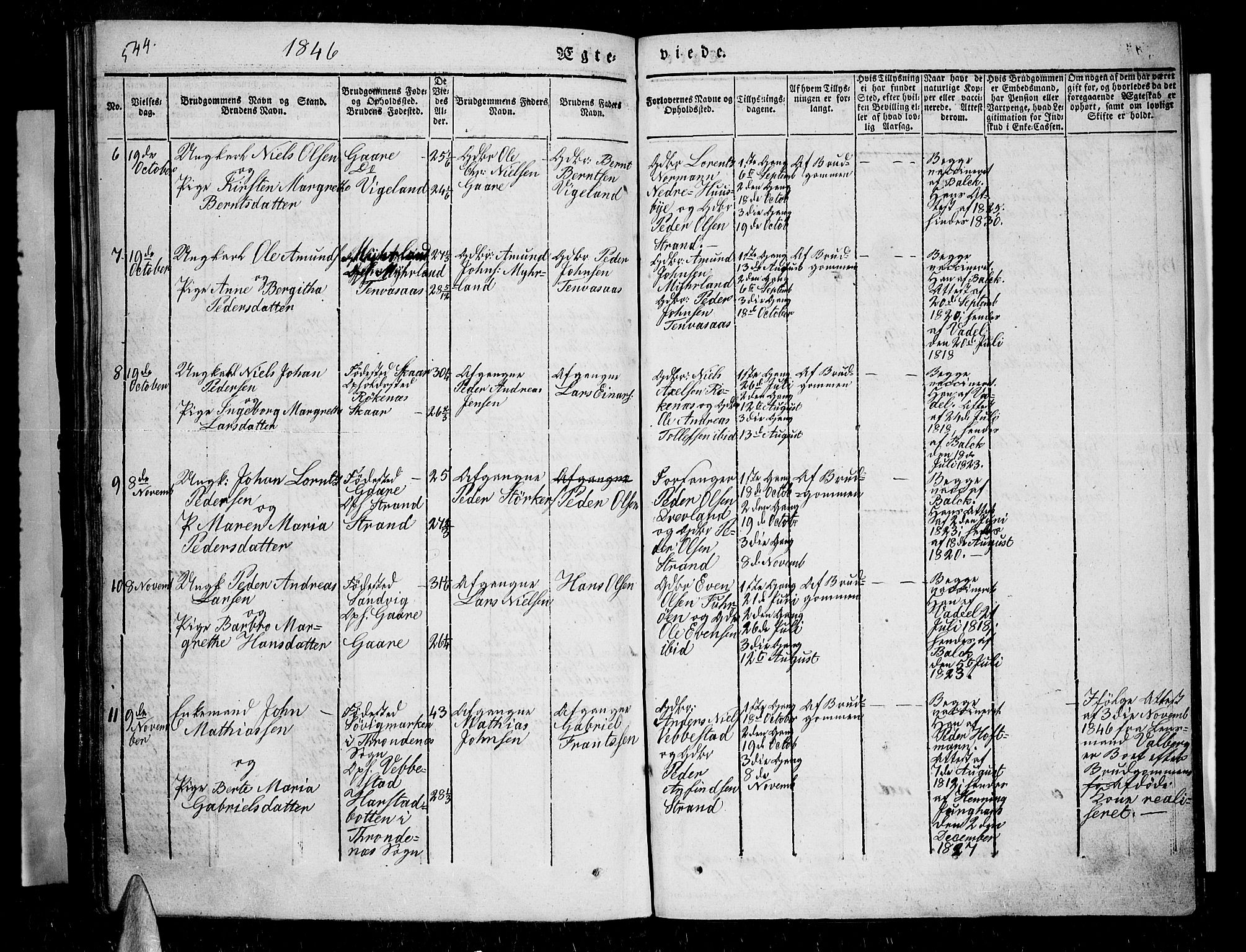 Kvæfjord sokneprestkontor, AV/SATØ-S-1323/G/Ga/Gaa/L0003kirke: Parish register (official) no. 3, 1830-1857, p. 544