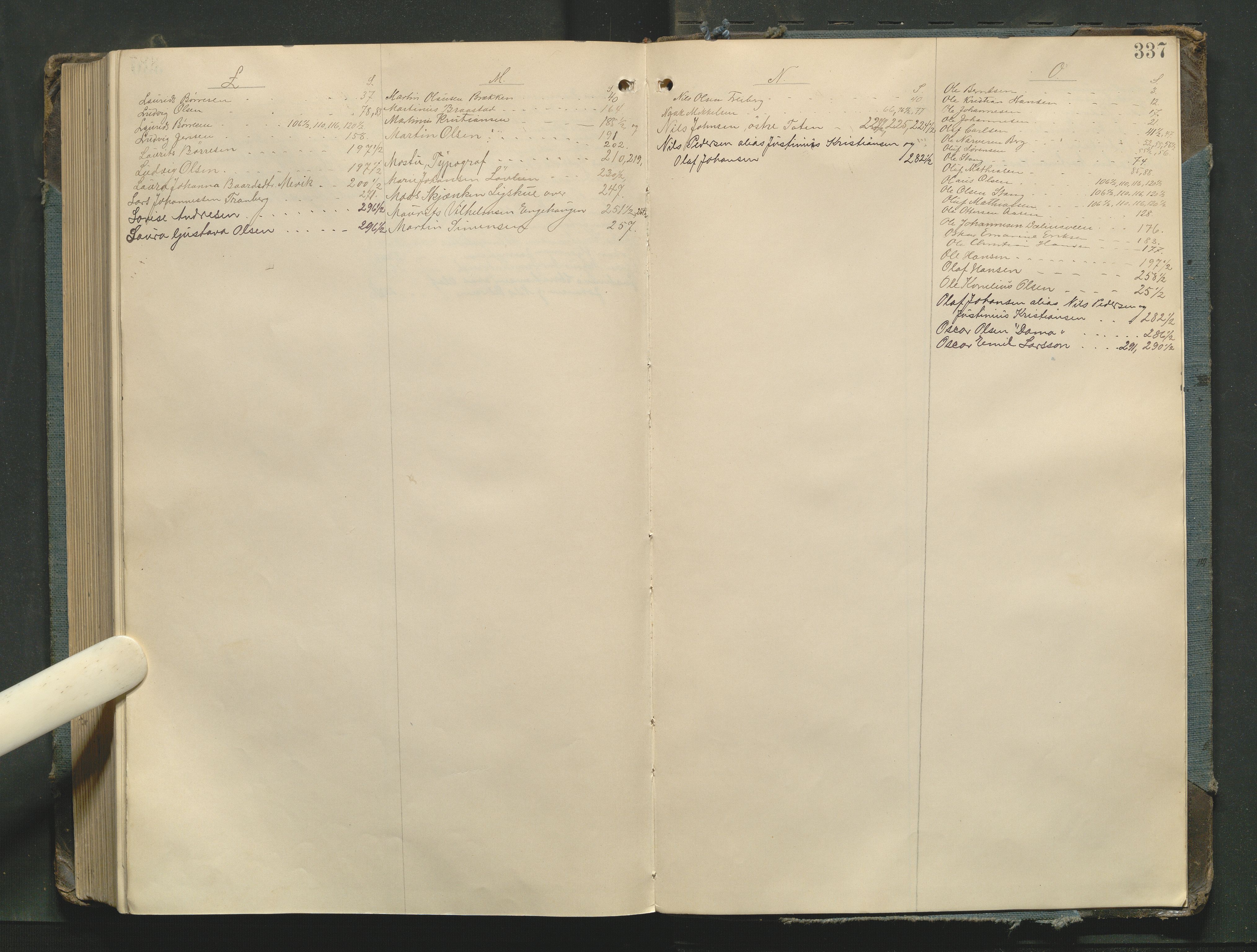 Toten tingrett, AV/SAH-TING-006/G/Gb/Gbb/L0006: Justis- og ekstrarettsprotokoll, 1887-1895, p. 336b-337a
