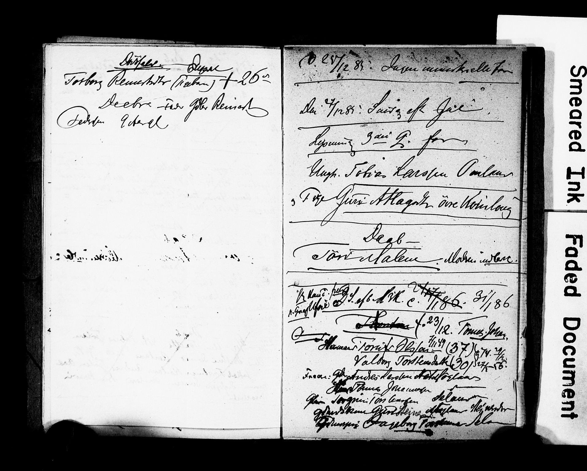 Fjotland sokneprestkontor, SAK/1111-0010/F/Fe/L0001: Banns register no. II.5.1, 1886-1886, p. 18-19