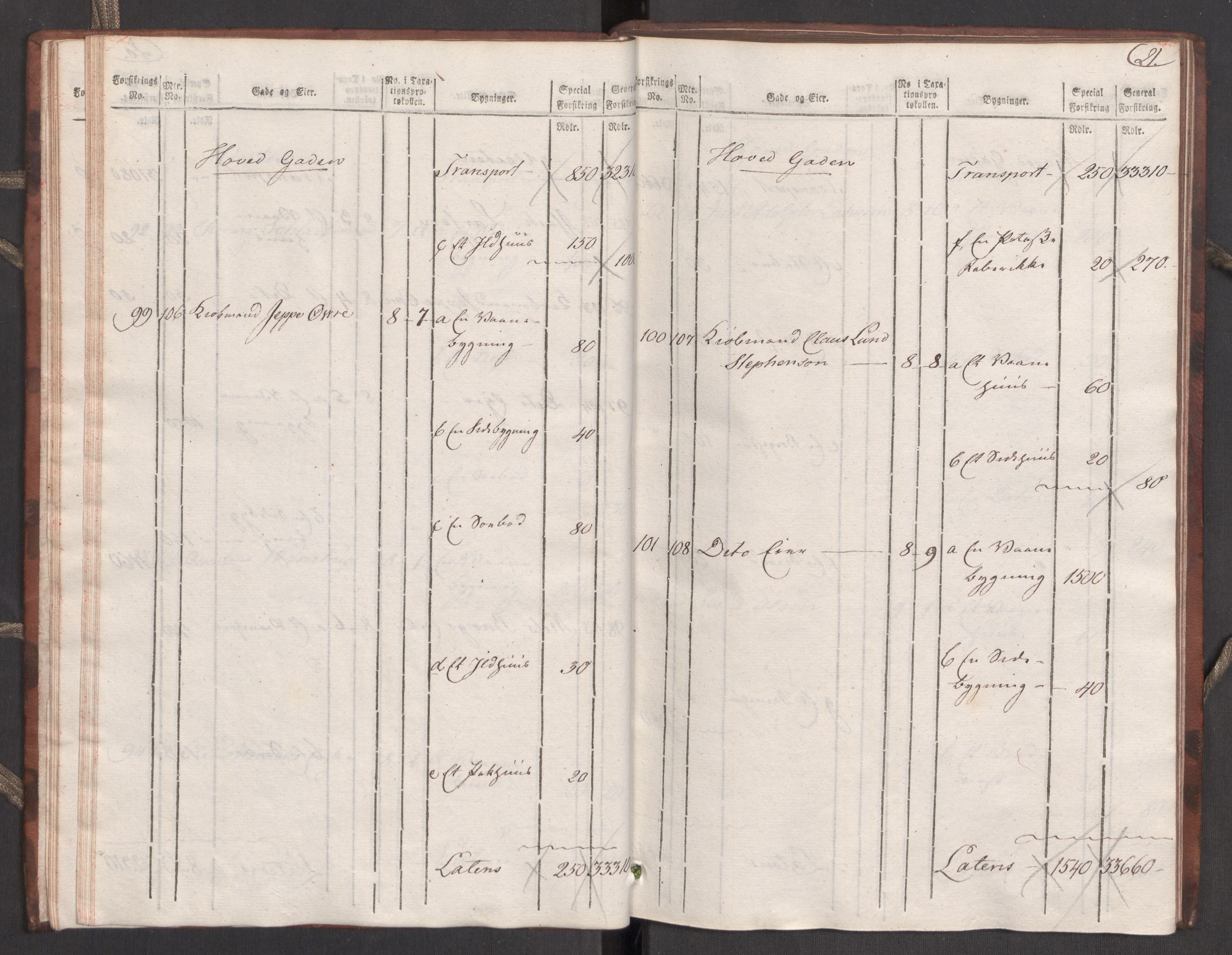 Kommersekollegiet, Brannforsikringskontoret 1767-1814, RA/EA-5458/F/Fa/L0039/0001: Molde / Branntakstprotokoll, 1807-1817