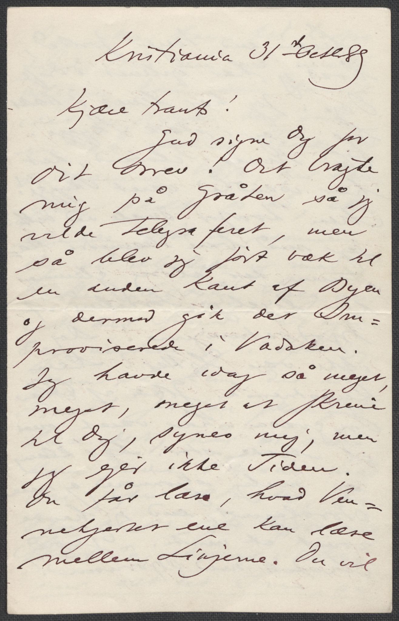 Beyer, Frants, AV/RA-PA-0132/F/L0001: Brev fra Edvard Grieg til Frantz Beyer og "En del optegnelser som kan tjene til kommentar til brevene" av Marie Beyer, 1872-1907, p. 315