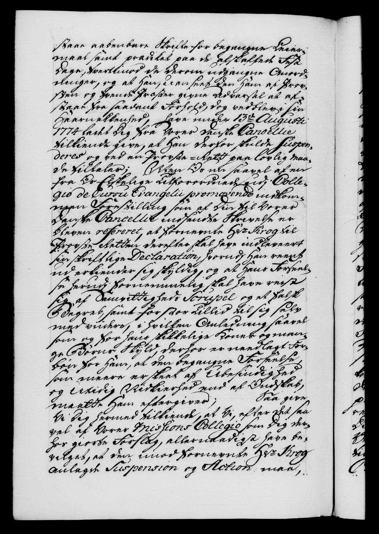 Danske Kanselli 1572-1799, AV/RA-EA-3023/F/Fc/Fca/Fcab/L0041: Norske tegnelser, 1773-1776, p. 771b