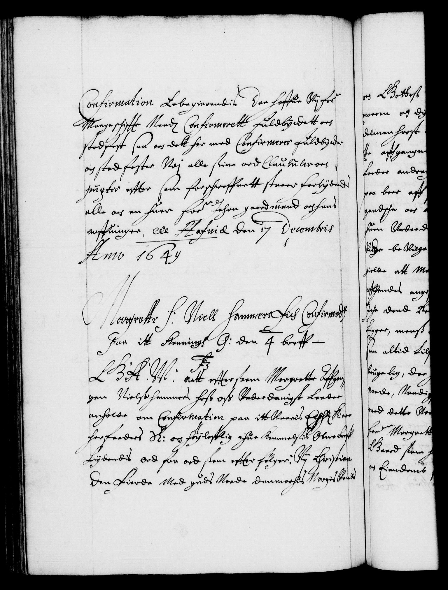 Danske Kanselli 1572-1799, AV/RA-EA-3023/F/Fc/Fca/Fcaa/L0007: Norske registre (mikrofilm), 1648-1650, p. 578b