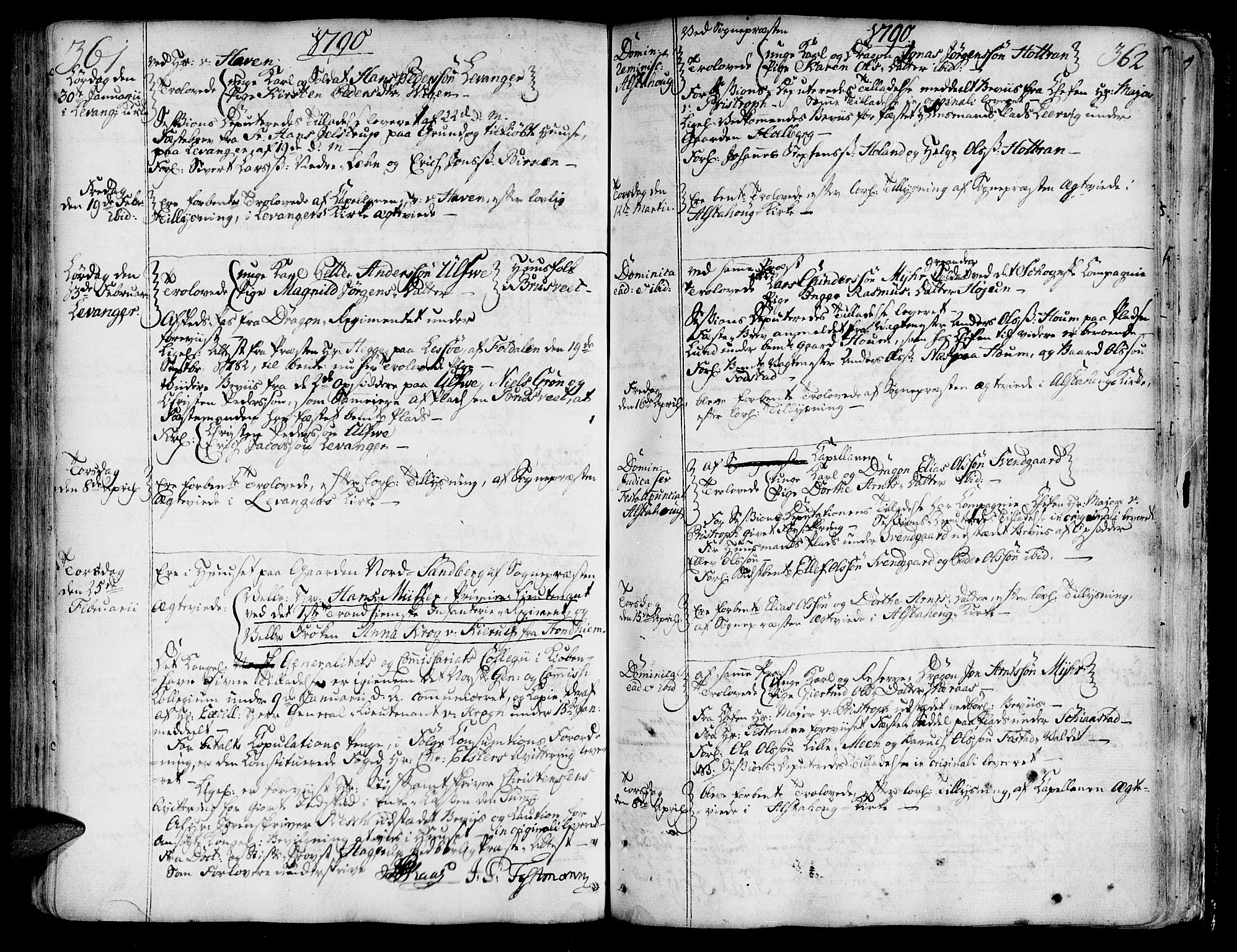 Ministerialprotokoller, klokkerbøker og fødselsregistre - Nord-Trøndelag, SAT/A-1458/717/L0141: Parish register (official) no. 717A01, 1747-1803, p. 361-362