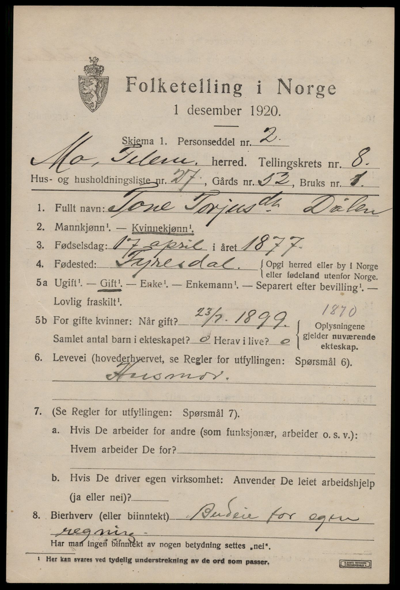 SAKO, 1920 census for Mo, 1920, p. 3122