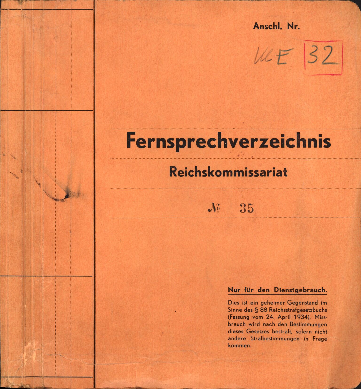 Forsvarets Overkommando. 2 kontor. Arkiv 11.4. Spredte tyske arkivsaker, AV/RA-RAFA-7031/D/Dar/Darb/L0005: Reichskommissariat., 1940-1945, p. 638