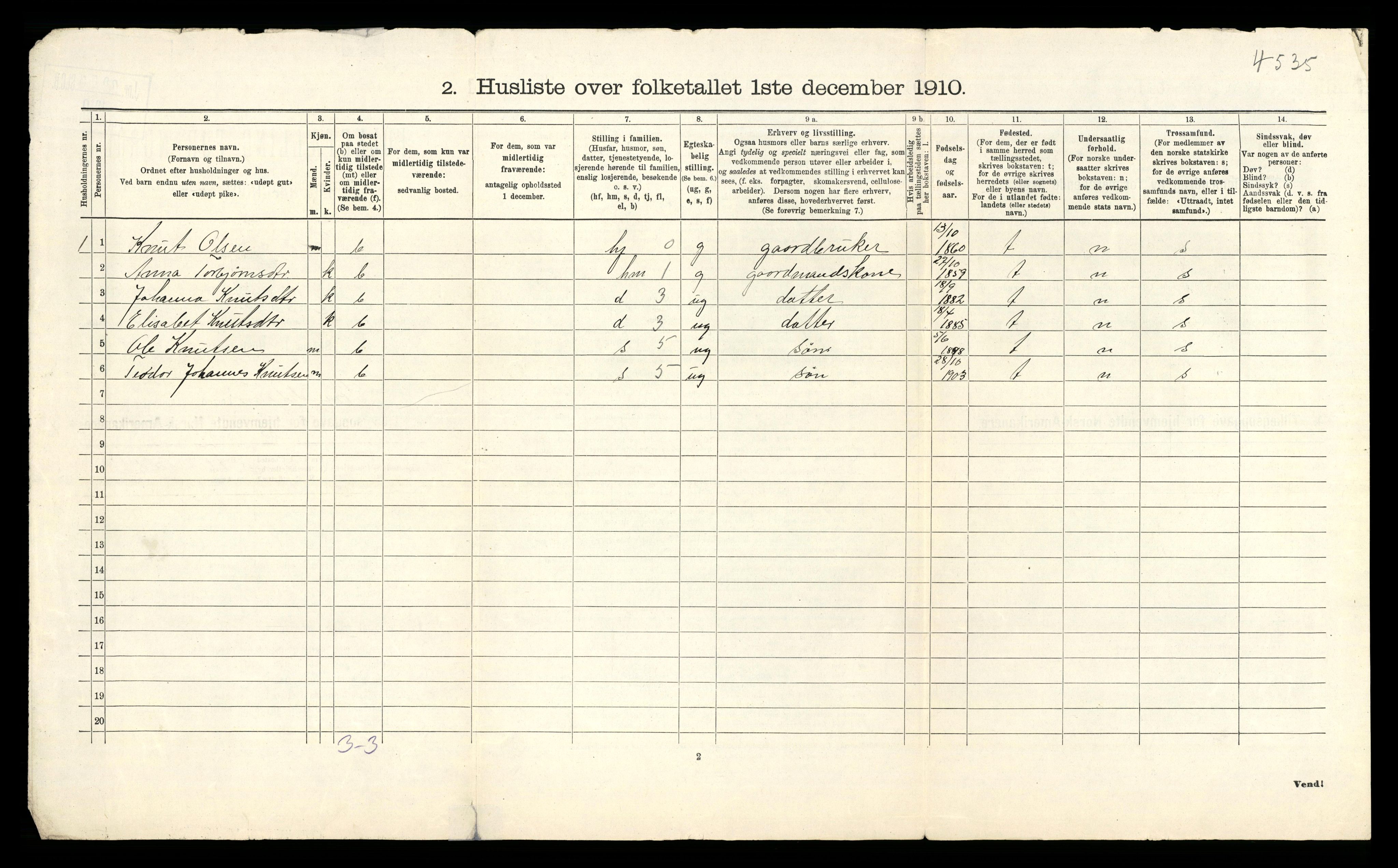RA, 1910 census for Strandebarm, 1910, p. 27