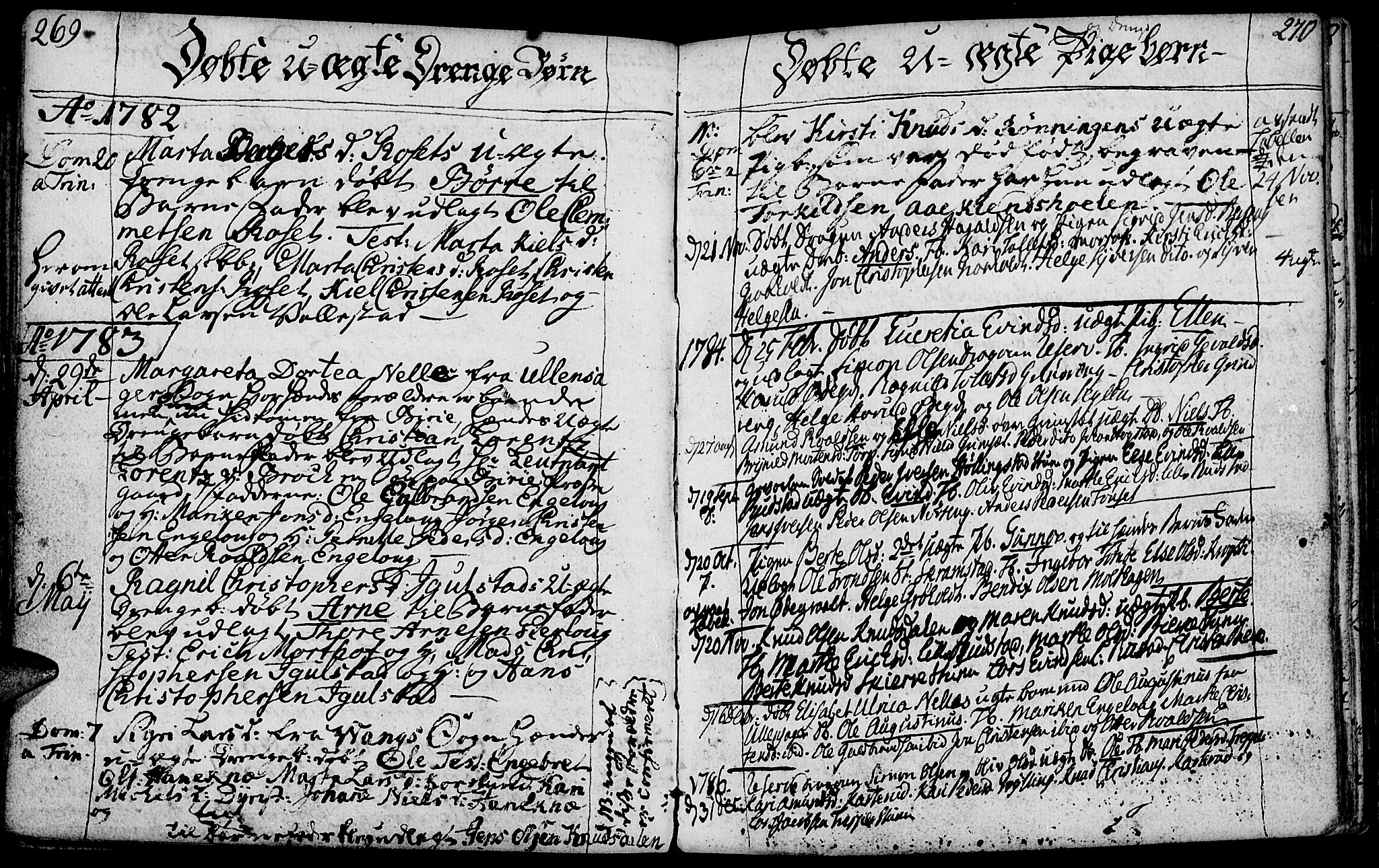 Løten prestekontor, SAH/PREST-022/K/Ka/L0003: Parish register (official) no. 3, 1773-1800, p. 269-270