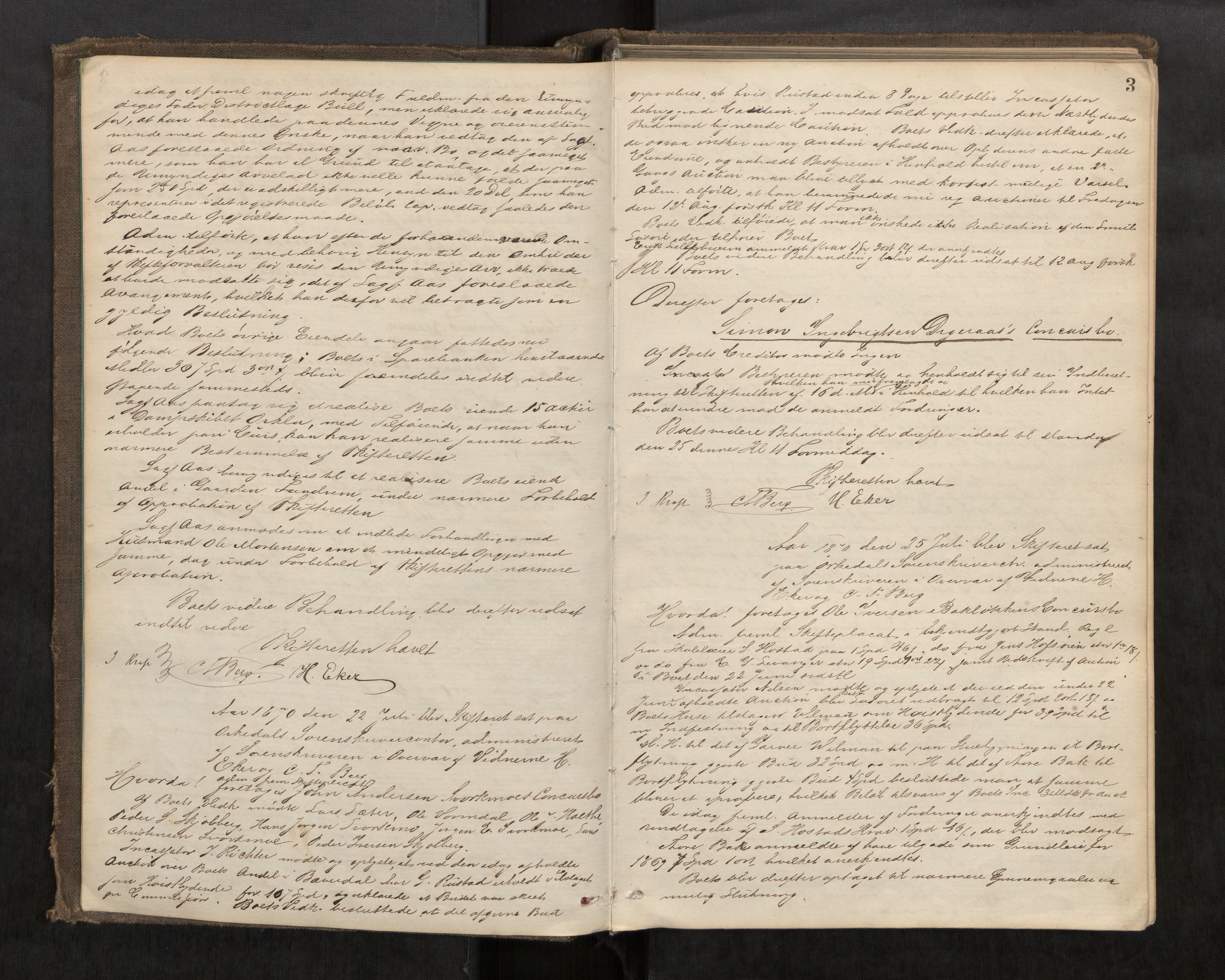 Orkdal sorenskriveri, AV/SAT-A-4169/1/3/3B/L0006: Skiftebehandlingsprotokoll, 1870-1885, p. 2b-3a