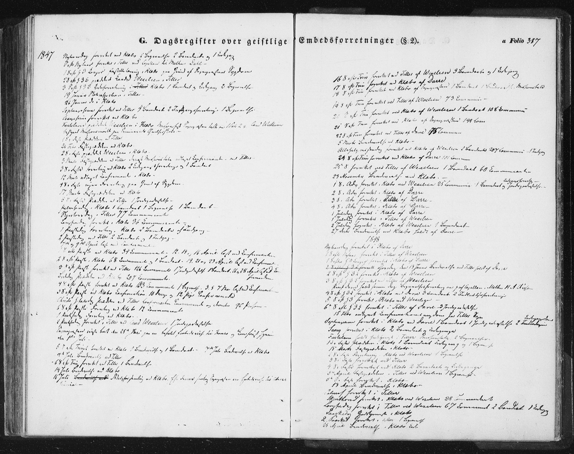 Ministerialprotokoller, klokkerbøker og fødselsregistre - Sør-Trøndelag, SAT/A-1456/618/L0441: Parish register (official) no. 618A05, 1843-1862, p. 387