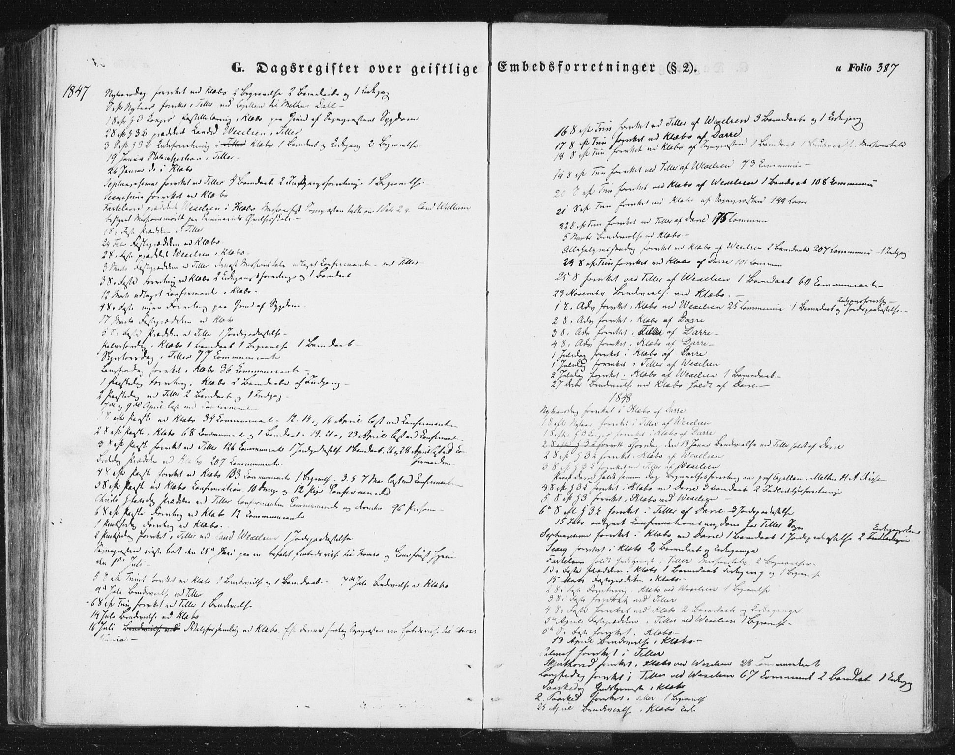 Ministerialprotokoller, klokkerbøker og fødselsregistre - Sør-Trøndelag, AV/SAT-A-1456/618/L0441: Parish register (official) no. 618A05, 1843-1862, p. 387