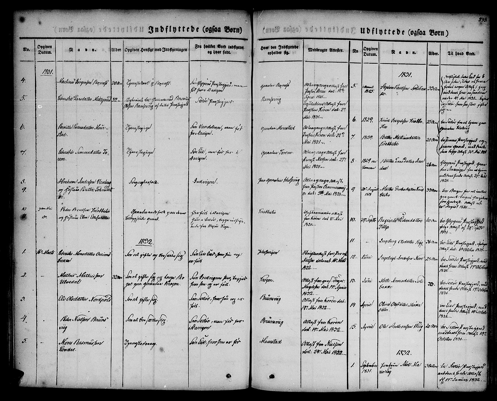 Davik sokneprestembete, AV/SAB-A-79701/H/Haa/Haaa/L0004: Parish register (official) no. A 4, 1830-1849, p. 293