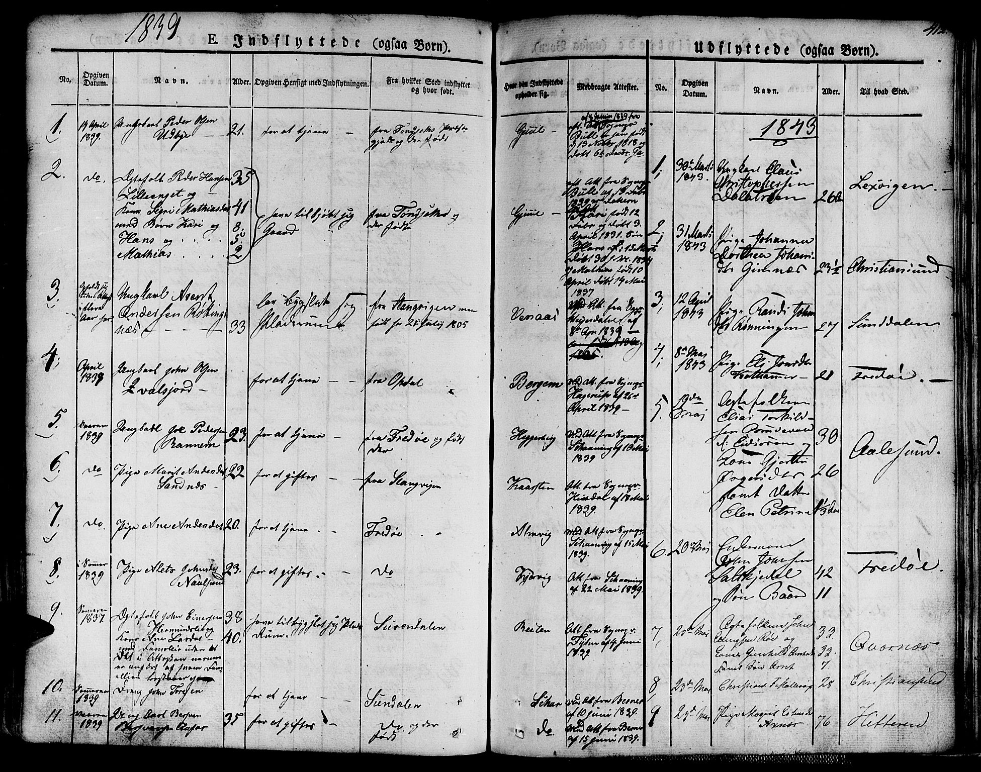 Ministerialprotokoller, klokkerbøker og fødselsregistre - Møre og Romsdal, AV/SAT-A-1454/586/L0983: Parish register (official) no. 586A09, 1829-1843, p. 412