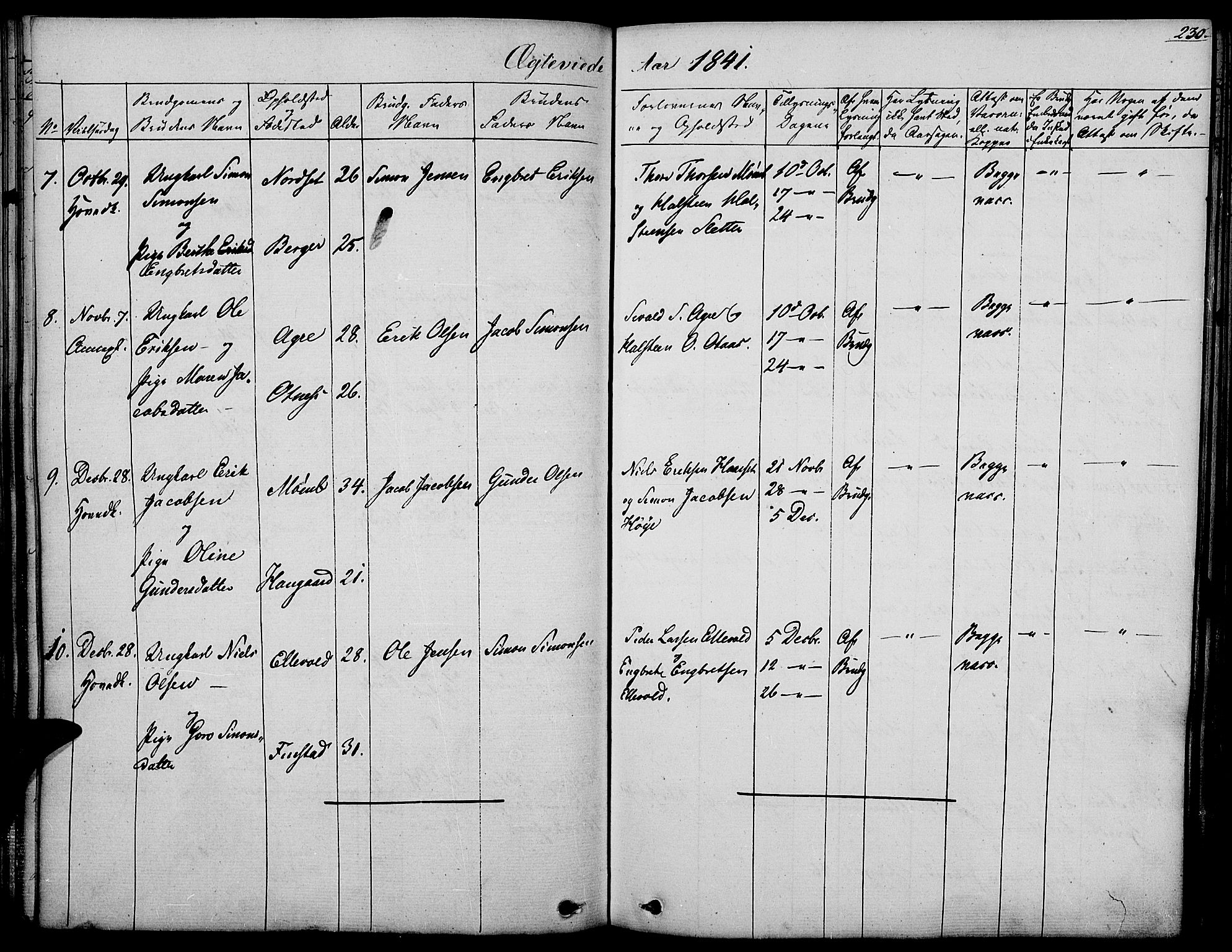 Rendalen prestekontor, AV/SAH-PREST-054/H/Ha/Haa/L0004: Parish register (official) no. 4, 1829-1852, p. 230