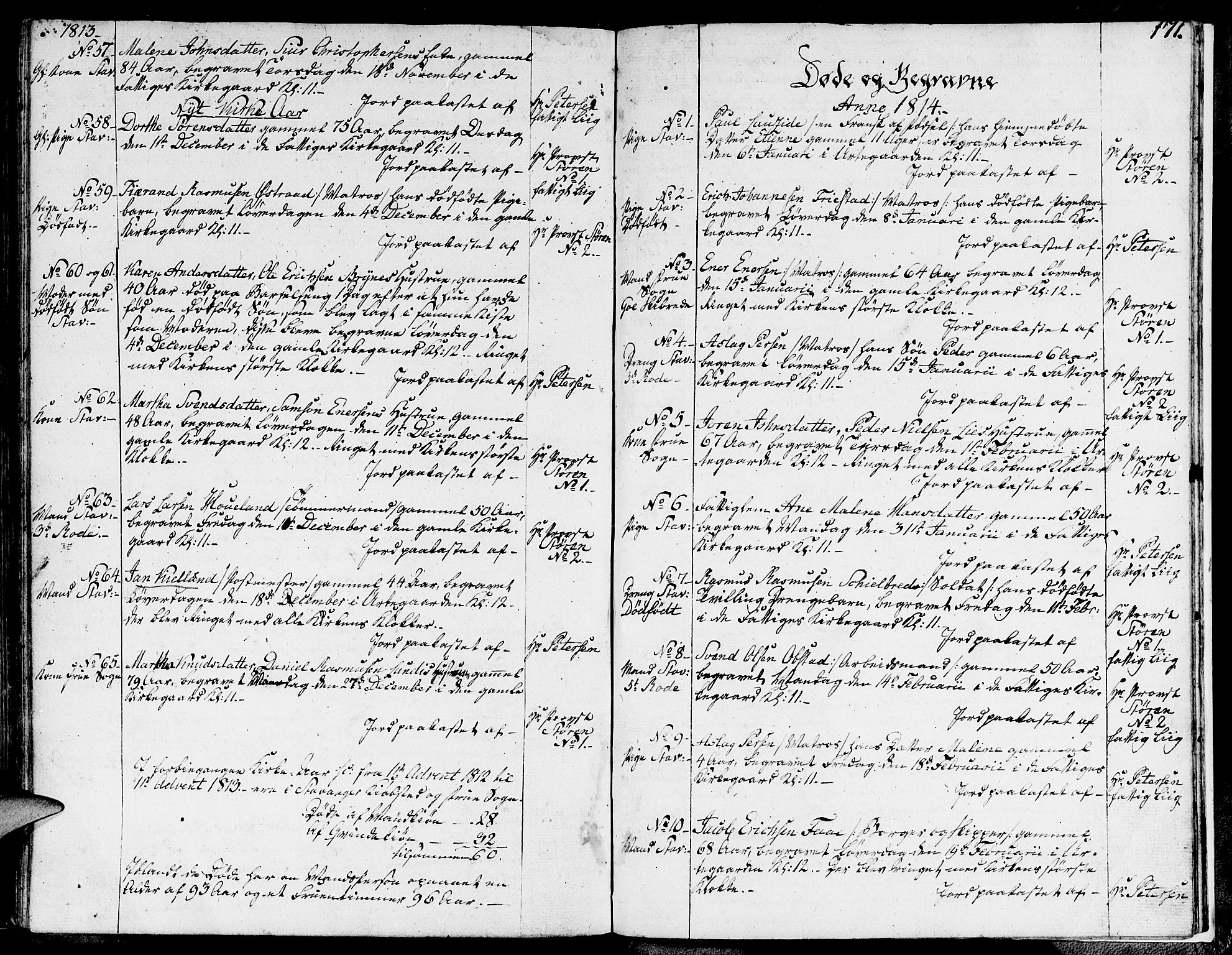 Domkirken sokneprestkontor, SAST/A-101812/001/30/30BA/L0007: Parish register (official) no. A 7, 1789-1815, p. 171