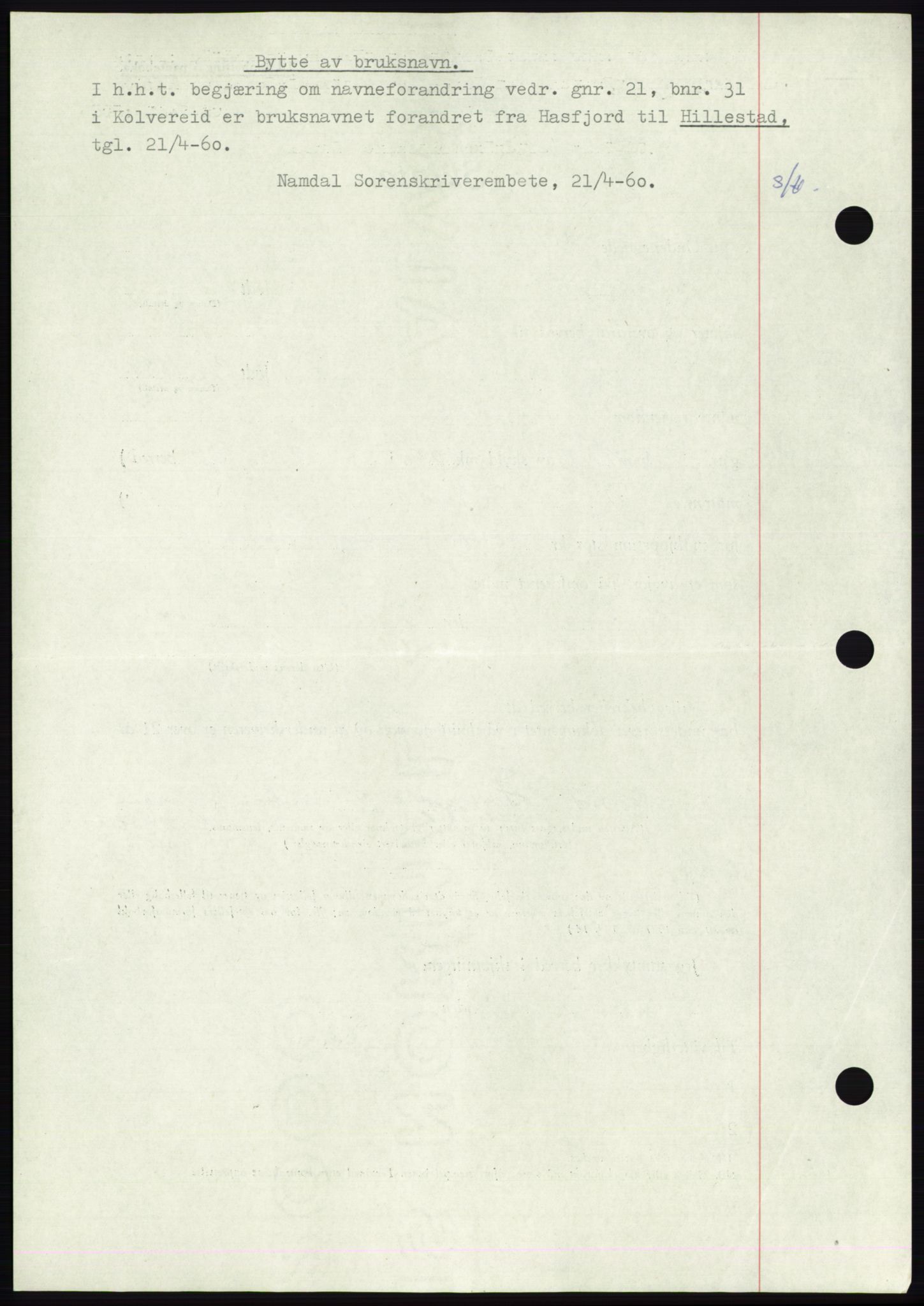 Namdal sorenskriveri, SAT/A-4133/1/2/2C: Mortgage book no. -, 1947-1948, Diary no: : 633/1948